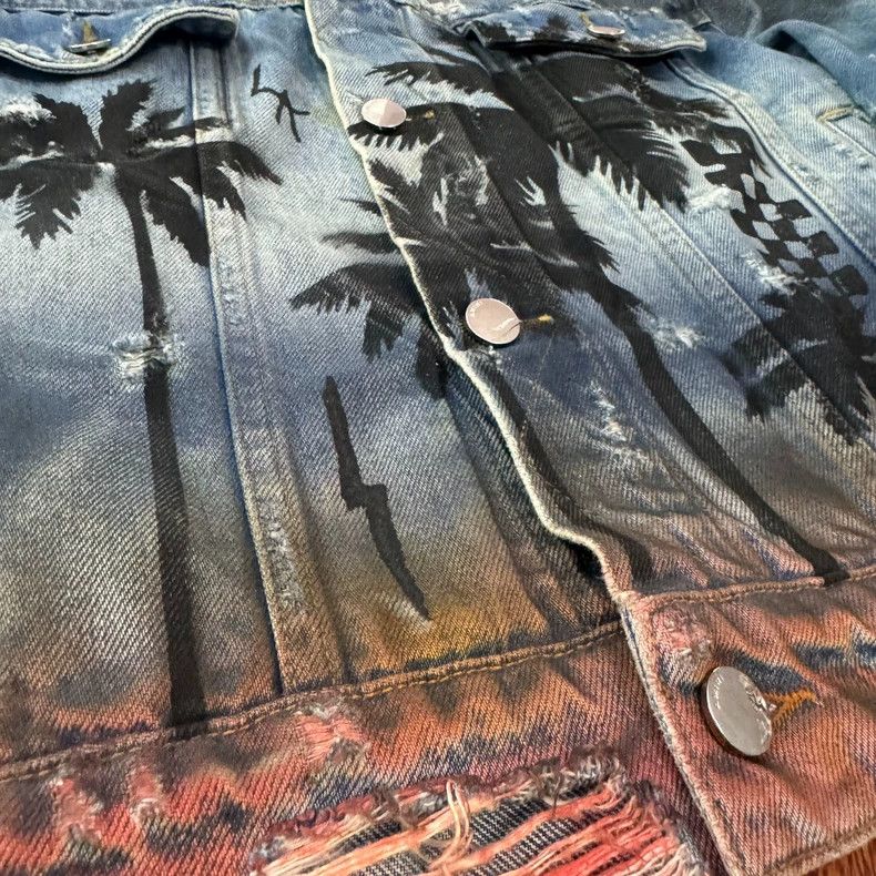 Amiri amiri palm tree denim jacket Size US M / EU 48-50 / 2 - 3 Thumbnail