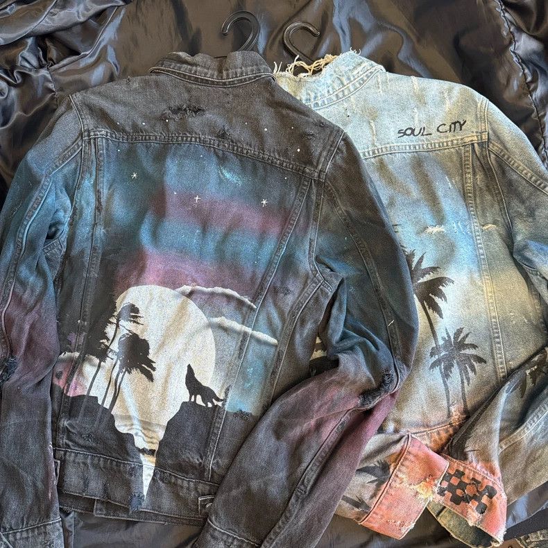 Amiri amiri palm tree denim jacket Size US M / EU 48-50 / 2 - 6 Thumbnail