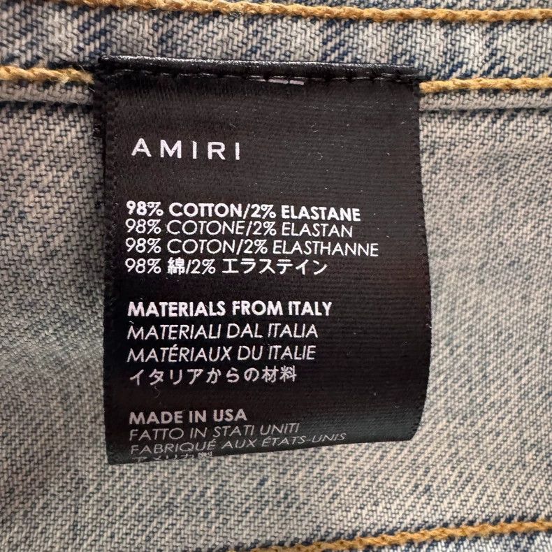 Amiri amiri palm tree denim jacket Size US M / EU 48-50 / 2 - 7 Thumbnail