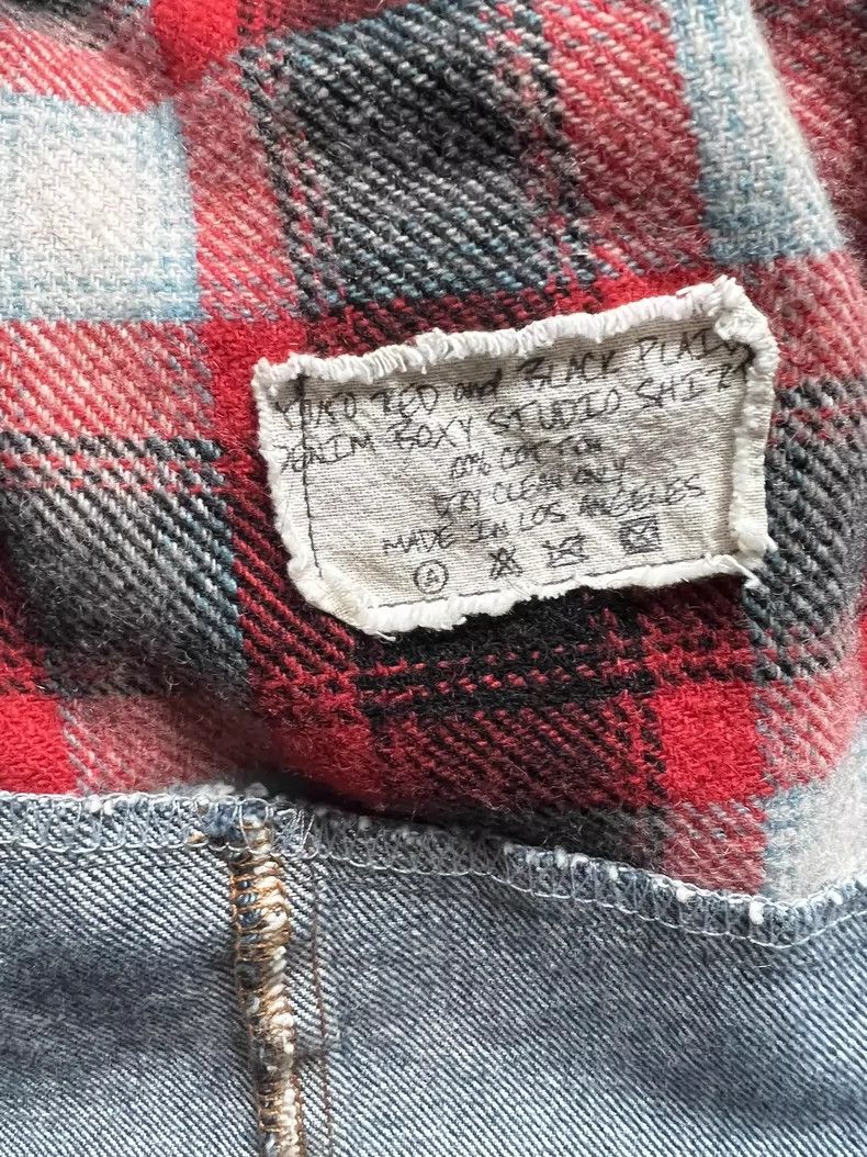 Greg Lauren red plaid denim shirt with tag Size US M / EU 48-50 / 2 - 4 Thumbnail