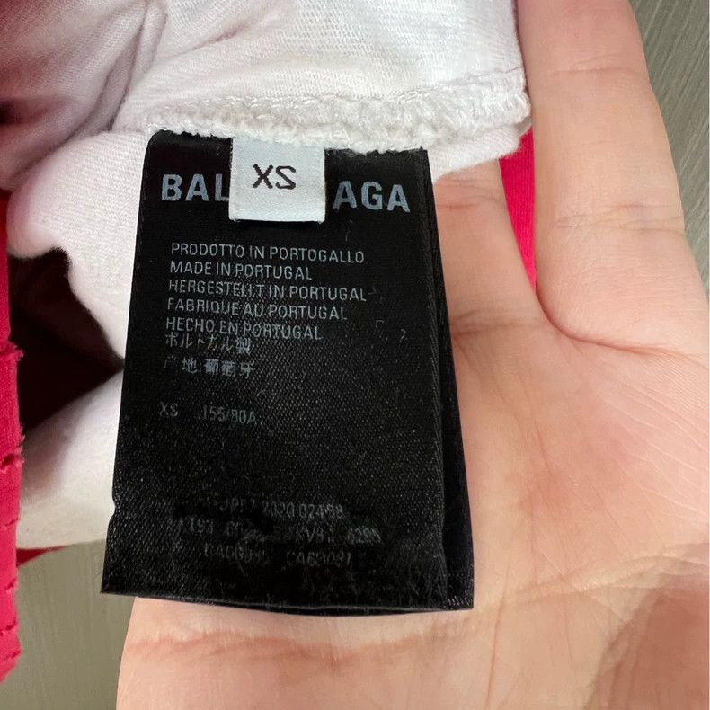 Balenciaga Balenciaga Distressed Lettered Hoodie in Pink Size US XS / EU 42 / 0 - 7 Thumbnail