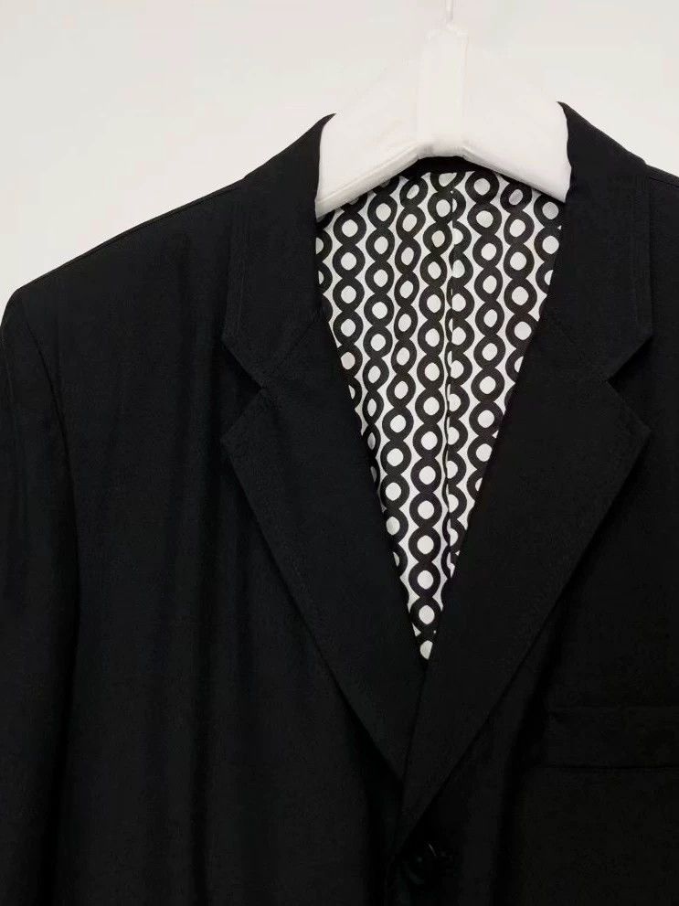 Yohji Yamamoto yohji yamamoto silk patterned black jacket Size US M / EU 48-50 / 2 - 3 Thumbnail