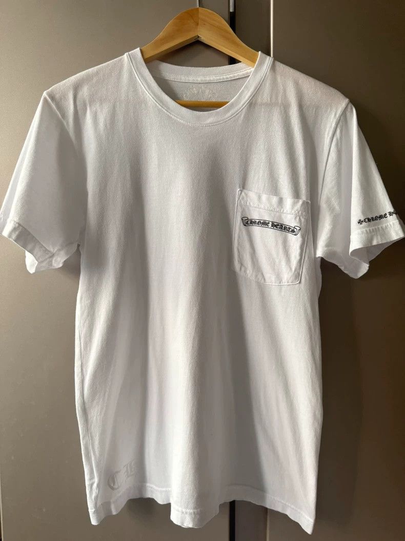Chrome Hearts chrome hearts white short sleeve pocket t-shirt 0079 yq Size US S / EU 44-46 / 1 - 2 Thumbnail