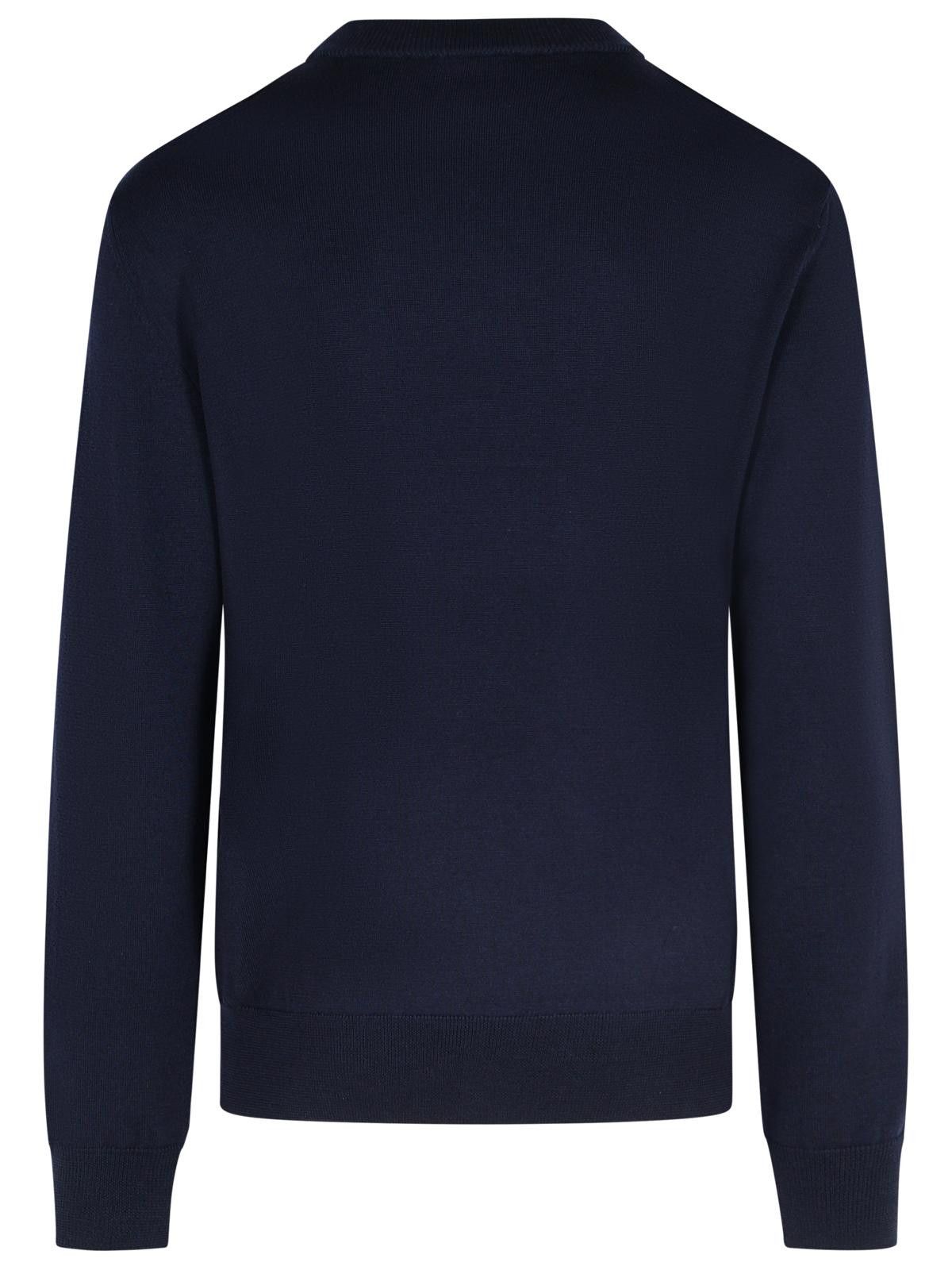 Balmain BALMAIN Navy Merino Wool Sweater Size US XL / EU 56 / 4 - 3 Thumbnail