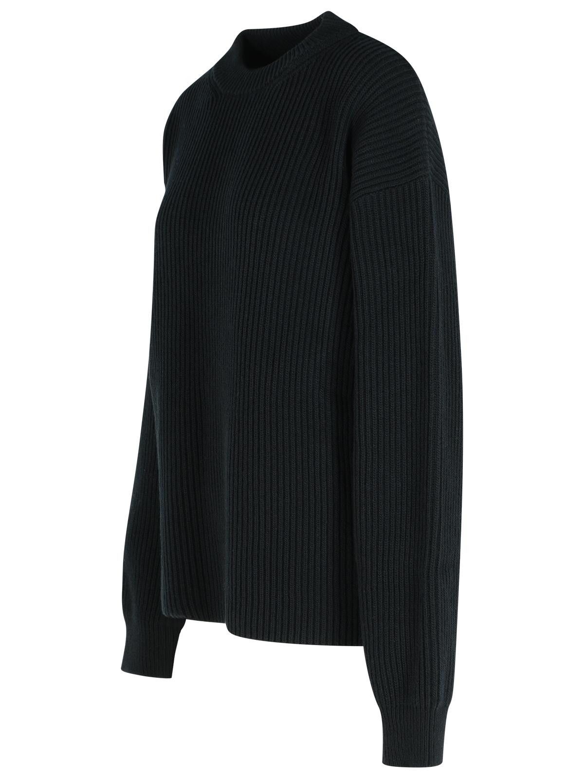 Jil Sander JIL SANDER Black Wool Crew Neck Sweater Size S / US 4 / IT 40 - 2 Thumbnail