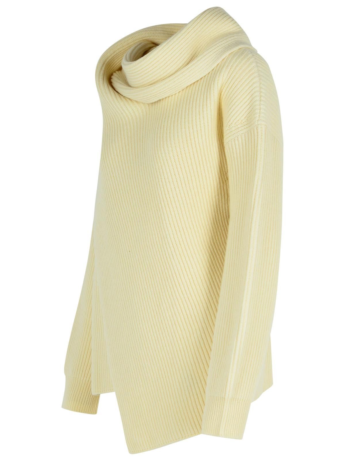 Jil Sander JIL SANDER Ivory Wool Sweater Size M / US 6-8 / IT 42-44 - 2 Thumbnail