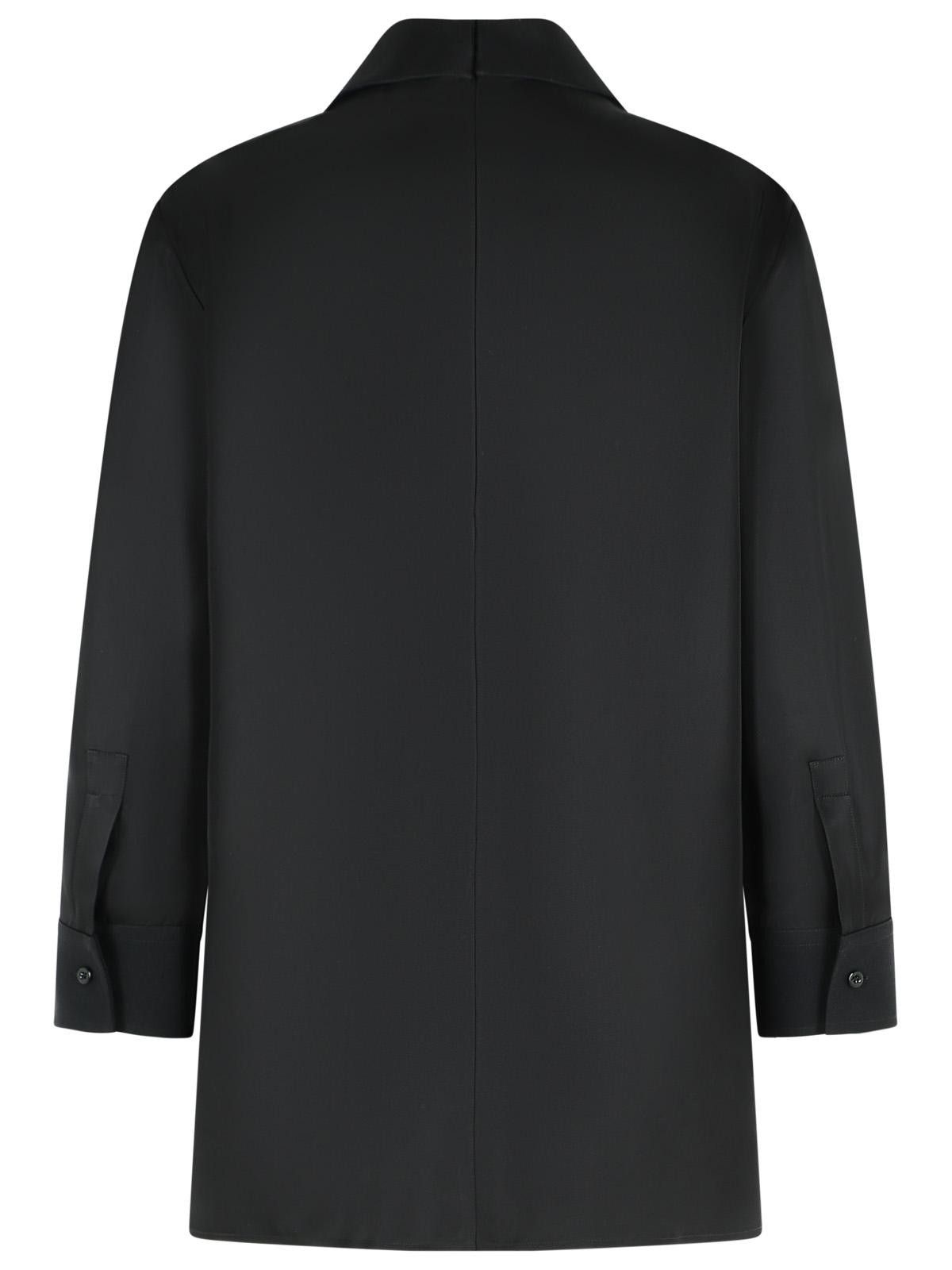 Jil Sander JIL SANDER Black Wool Blouse Size XS / US 0-2 / IT 36-38 - 3 Thumbnail