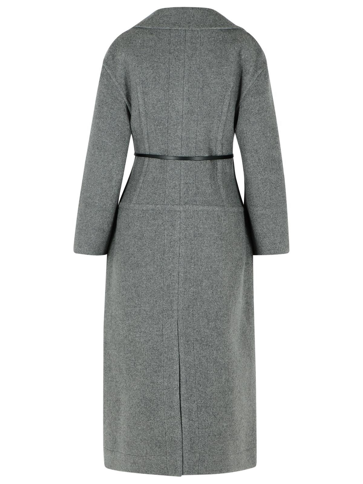 Jil Sander JIL SANDER Grey Virgin Wool Coat Size S / US 4 / IT 40 - 3 Thumbnail