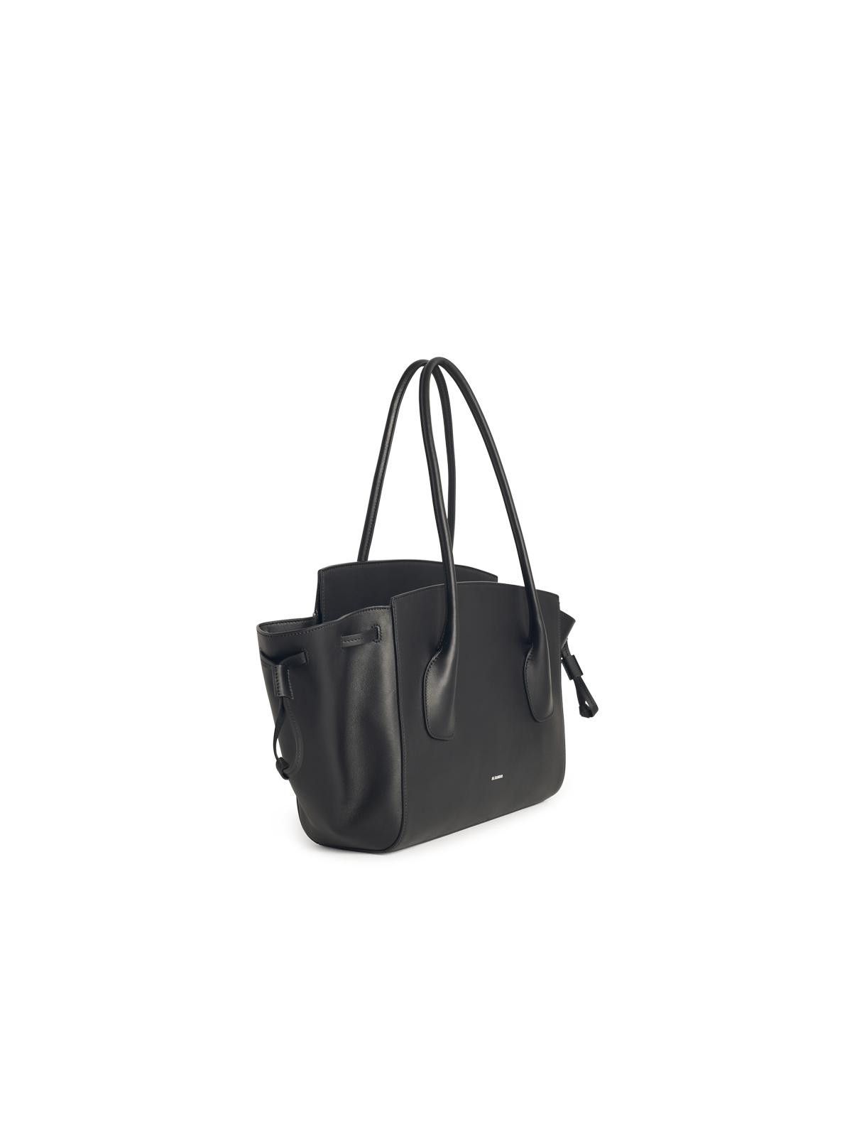 Jil Sander JIL SANDER Small 'Voyage' Black Leather Bag Size ONE SIZE - 2 Thumbnail