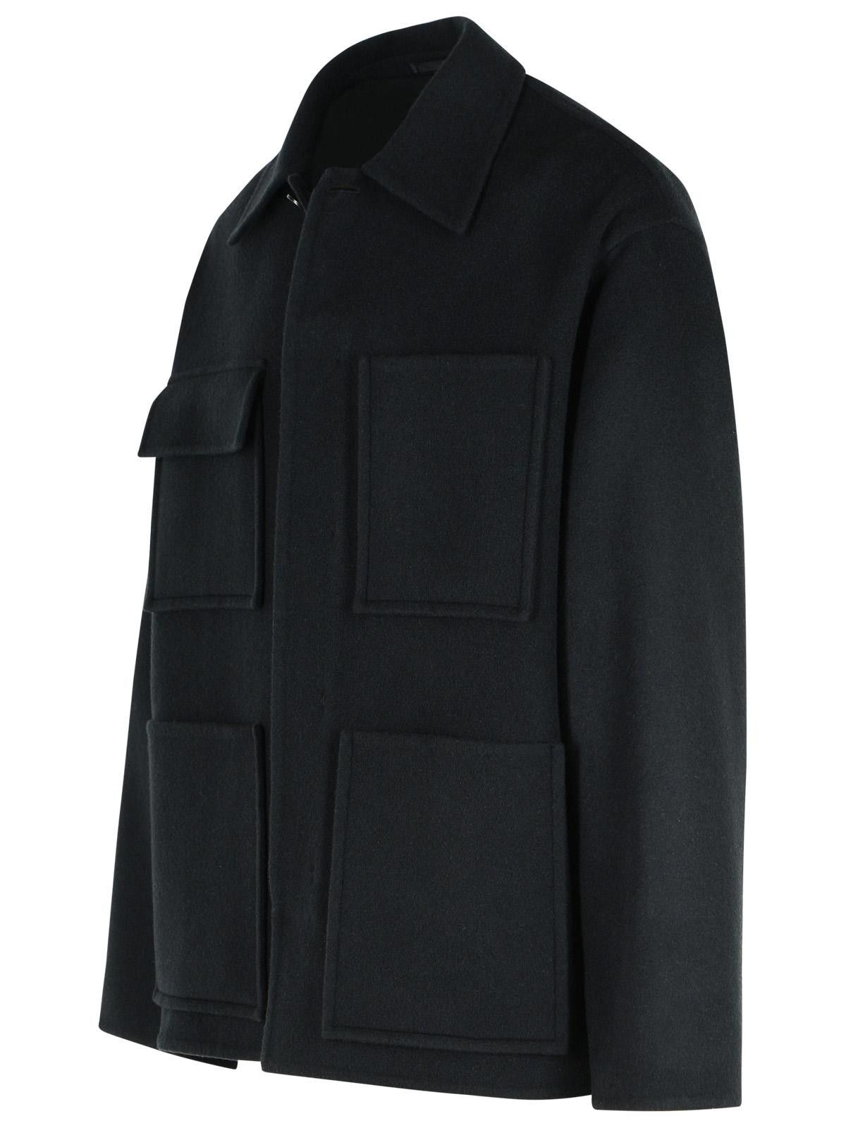 Jil Sander JIL SANDER Black Cashmere Jacket Size US M / EU 48-50 / 2 - 2 Thumbnail