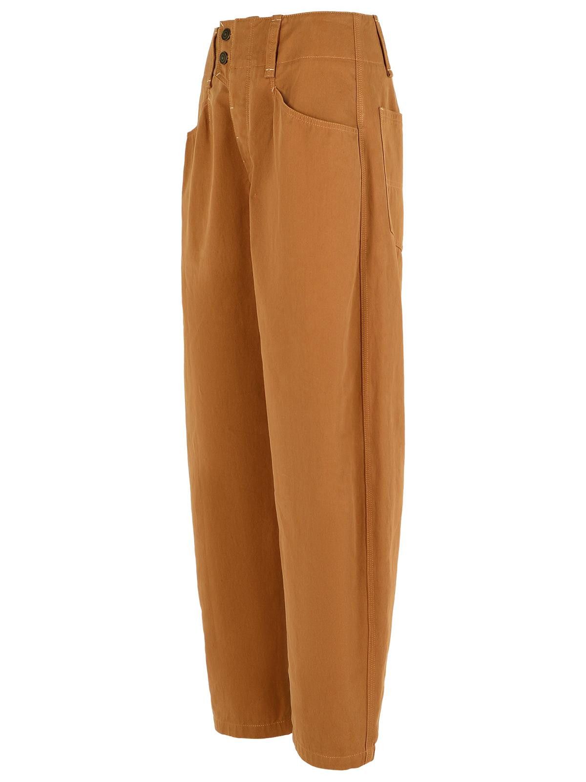 Isabel Marant ISABEL MARANT 'Oumaya' Cotton Cognac Pants Size 28" / US 6 / IT 42 - 2 Thumbnail
