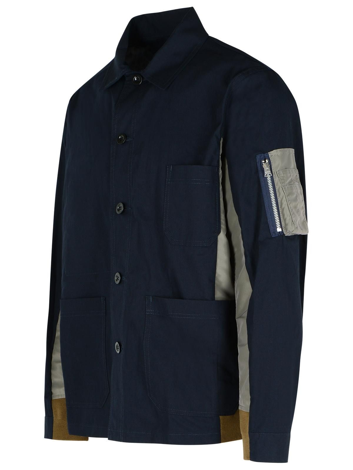 sacai】 Cotton Oxford Coat 21AW sacai Cotton Nylon Oxford Jacket