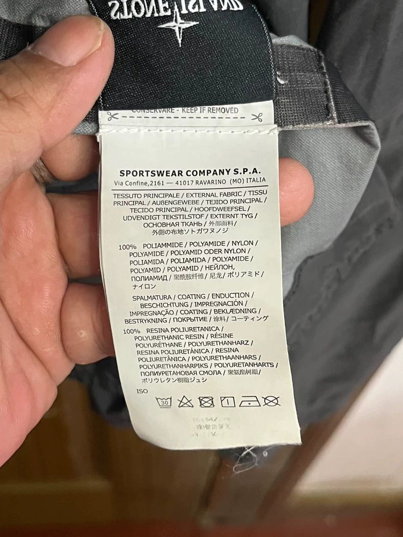 Stone Island stone island grey nylon windbreaker jacket 0079 yq Size US L / EU 52-54 / 3 - 7 Thumbnail