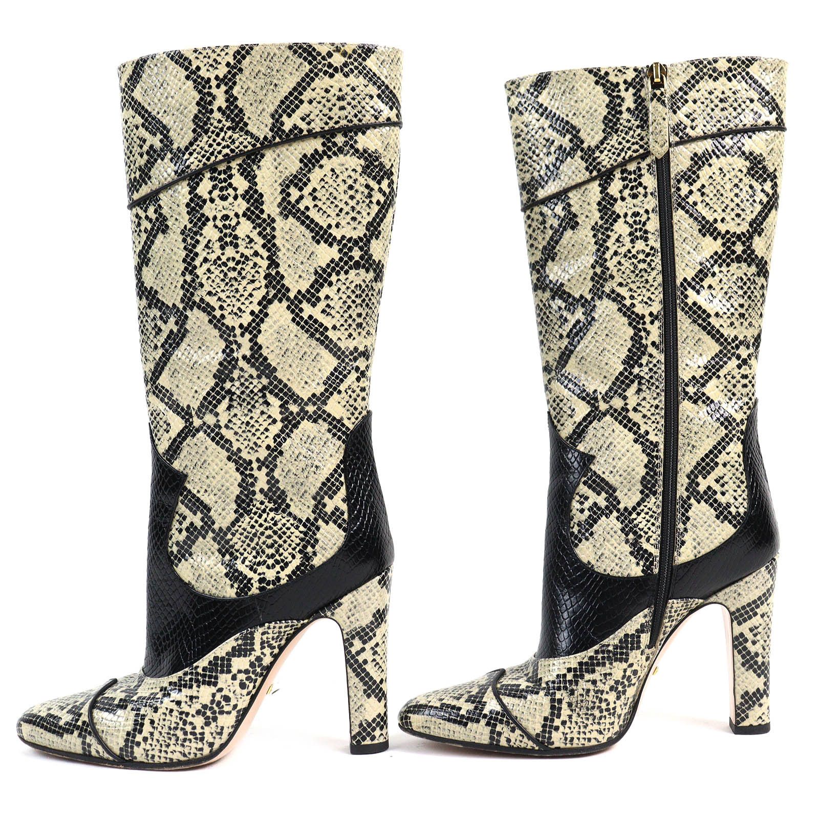 Gucci Gucci Gucci Python Pattern Leather Boots Leather Shoes 699416 Size ONE SIZE - 2 Thumbnail