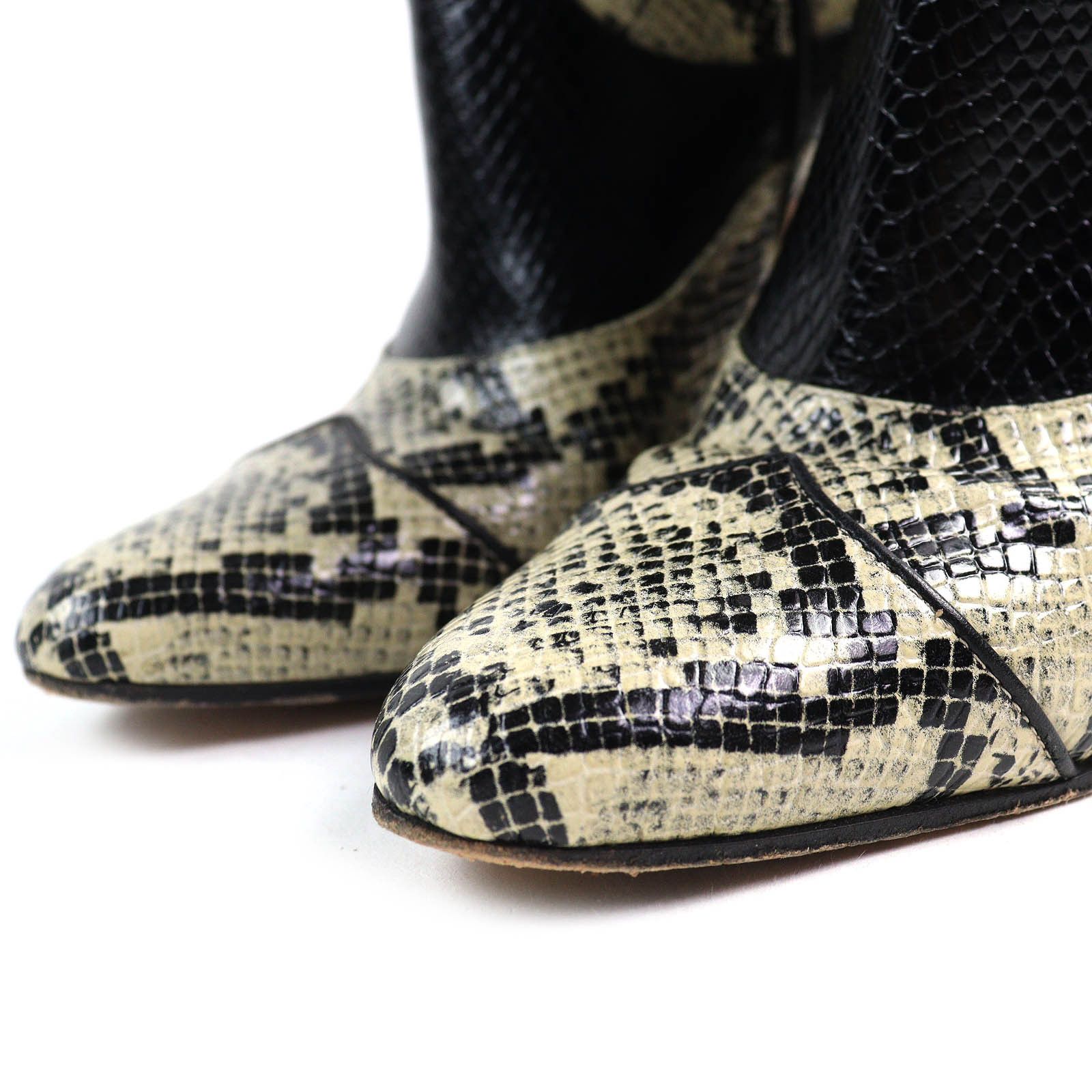 Gucci Gucci Gucci Python Pattern Leather Boots Leather Shoes 699416 Size ONE SIZE - 6 Thumbnail