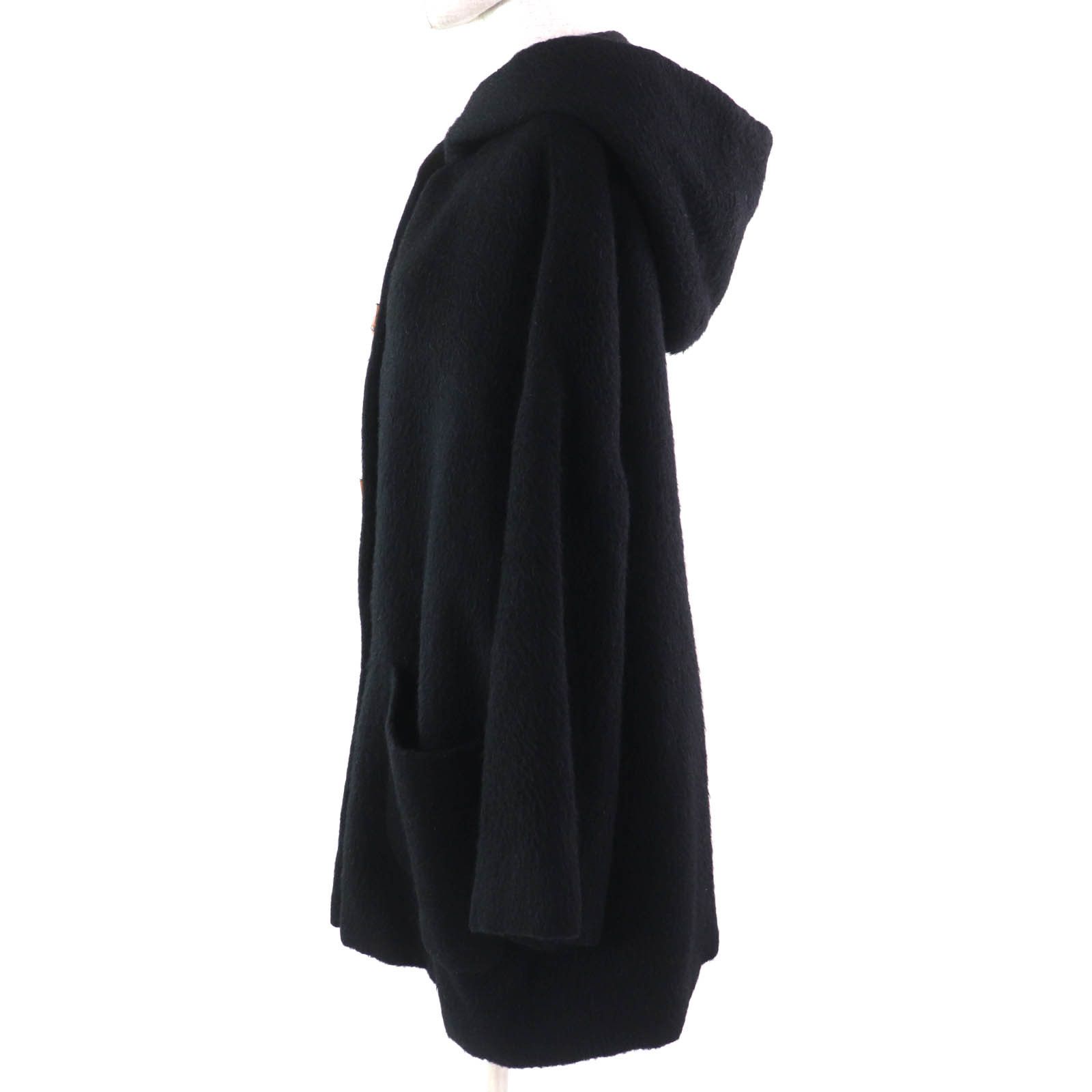 Gucci Gucci Gucci Hooded coat alpaca coat Natural Material Outerwear Size ONE SIZE - 2 Thumbnail