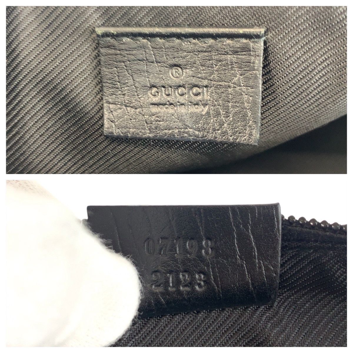 Gucci Gucci Gucci GG Canvas Leather Handbag Canvas Handbag 07198 DUTY FREE for USA Size ONE SIZE - 4 Thumbnail