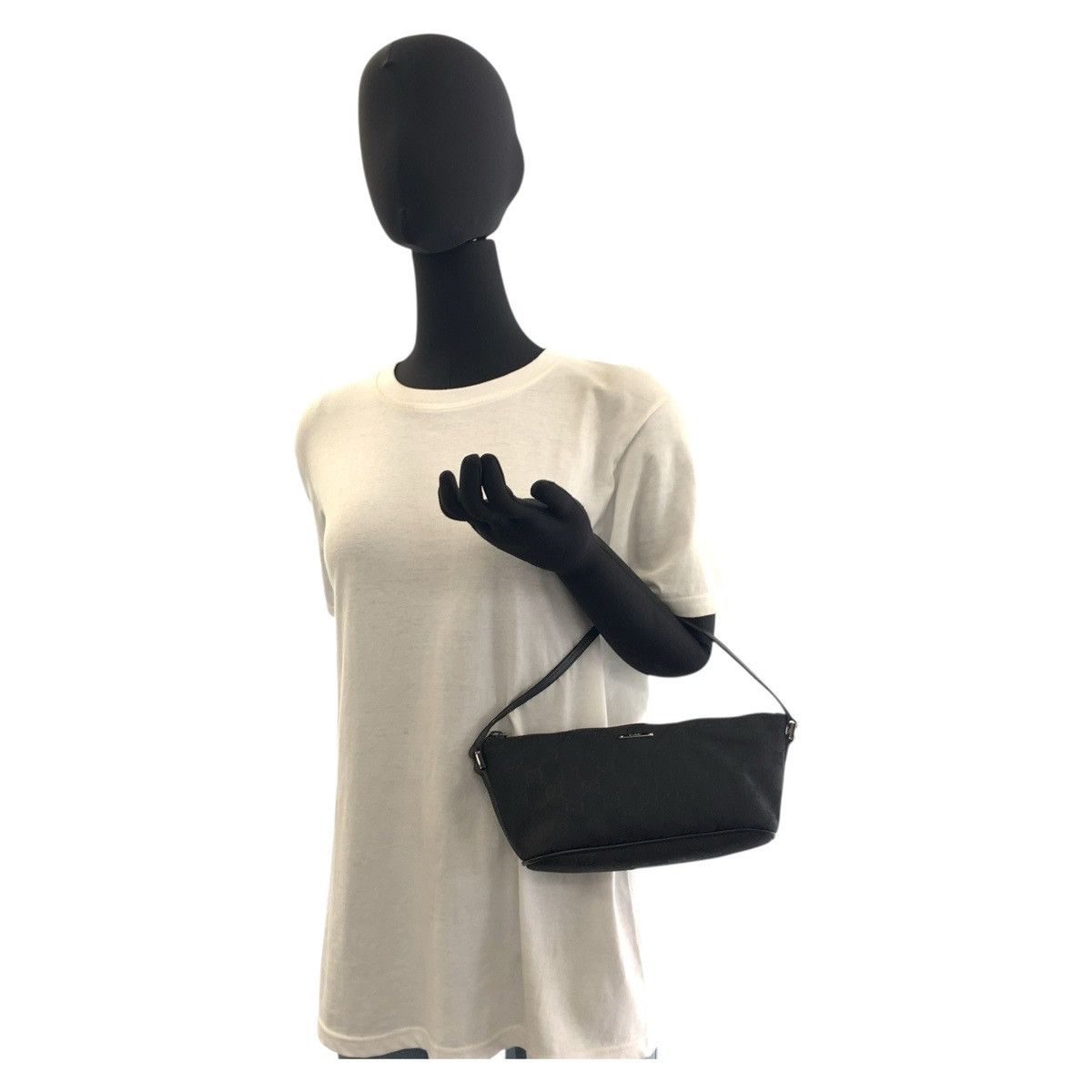 Gucci Gucci Gucci GG Canvas Leather Handbag Canvas Handbag 07198 DUTY FREE for USA Size ONE SIZE - 7 Thumbnail
