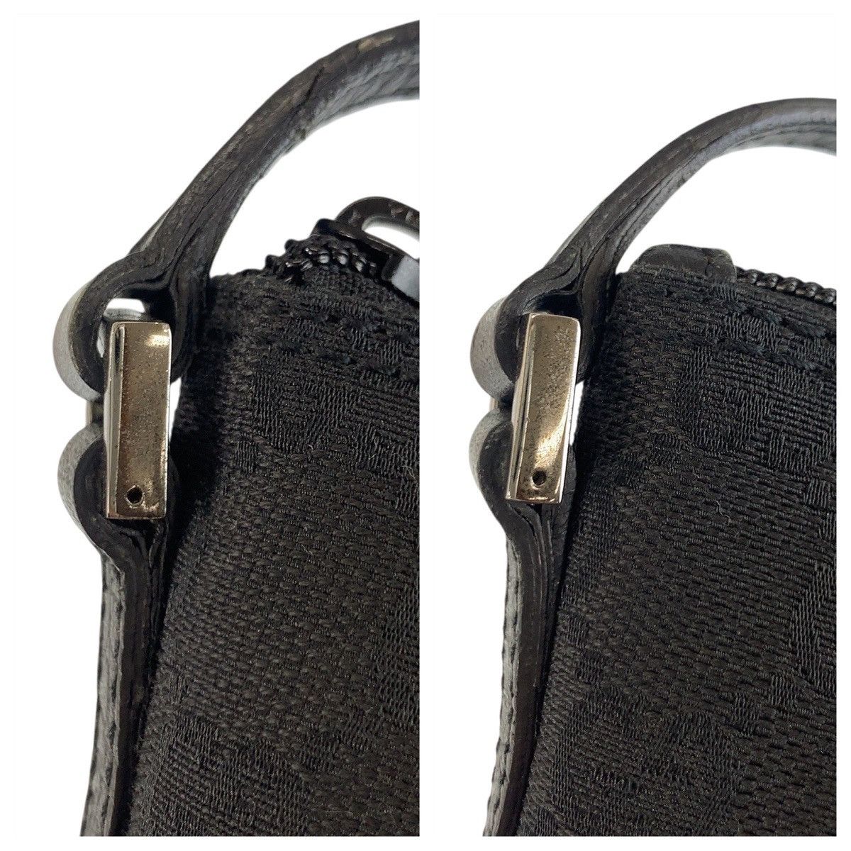 Gucci Gucci Gucci GG Canvas Leather Handbag Canvas Handbag 07198 DUTY FREE for USA Size ONE SIZE - 5 Thumbnail