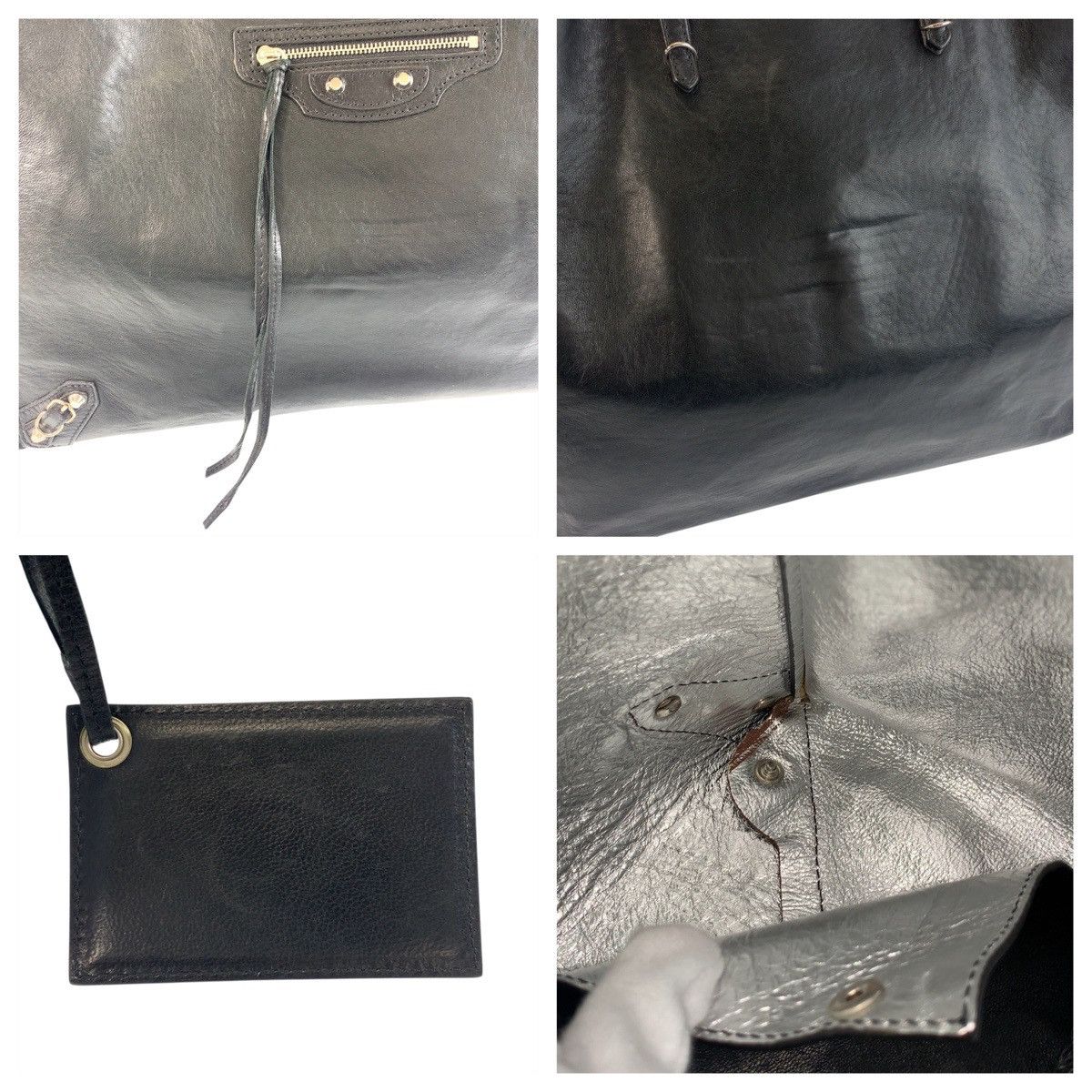 Balenciaga Balenciaga Balenciaga Papier Leather 2way Bag Leather Shoulder Bag 236701 Size ONE SIZE - 5 Thumbnail