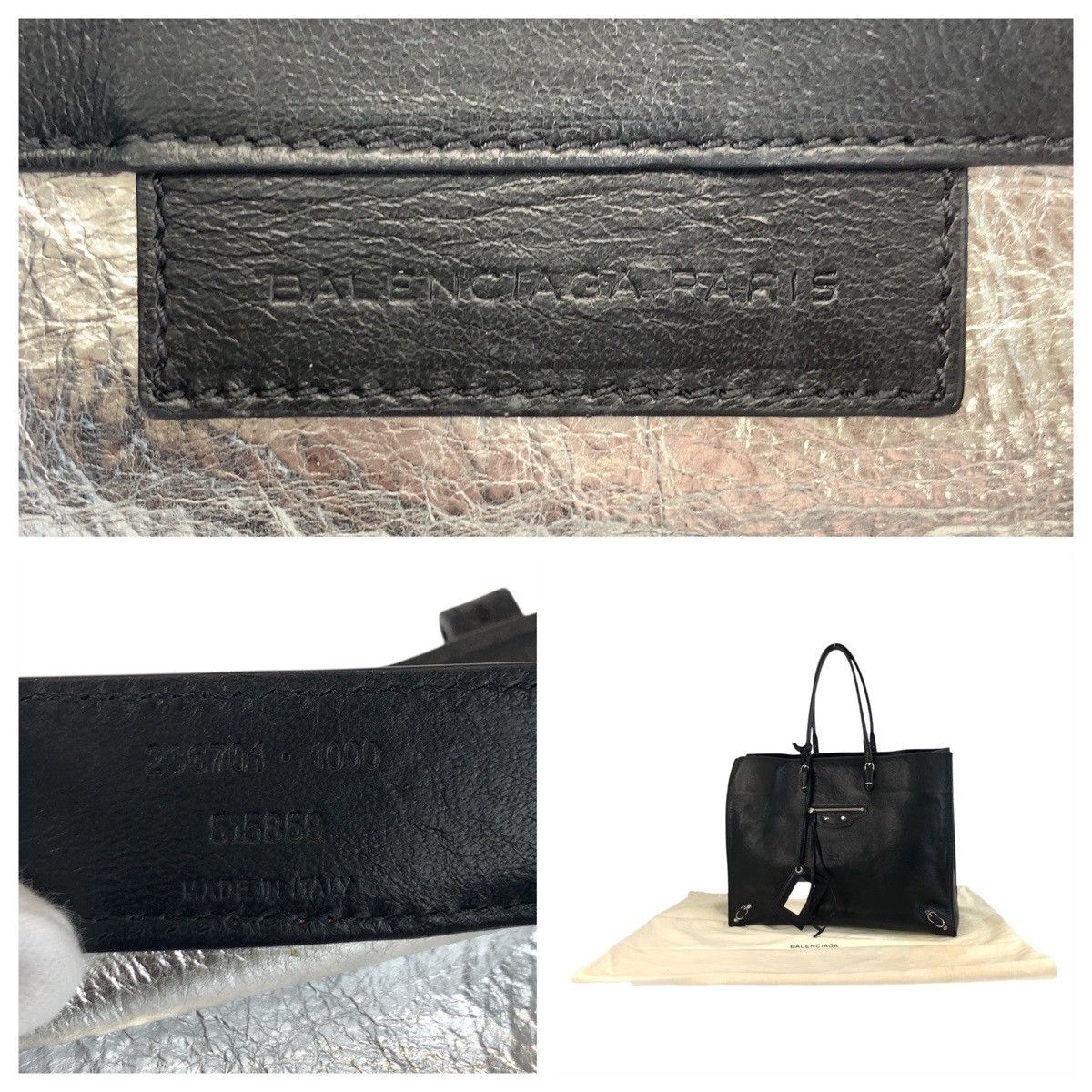 Balenciaga Balenciaga Balenciaga Papier Leather 2way Bag Leather Shoulder Bag 236701 Size ONE SIZE - 4 Thumbnail