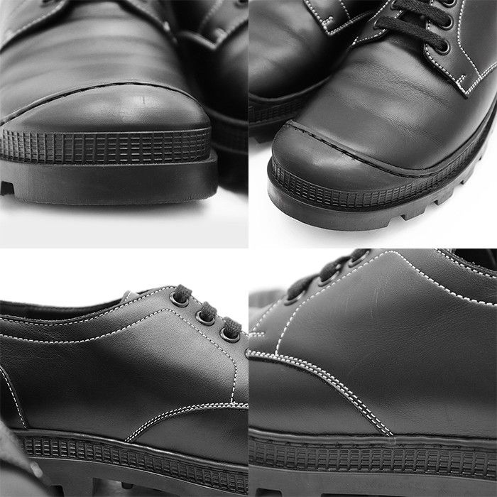 Loewe Loewe Loewe Signature Logo Leather Trekking Boots Leather Shoes 58 21 03 Size ONE SIZE - 5 Thumbnail