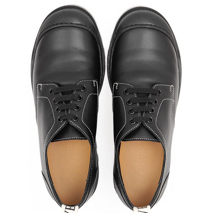 Loewe Loewe Loewe Signature Logo Leather Trekking Boots Leather Shoes 58 21 03 Size ONE SIZE - 3 Thumbnail