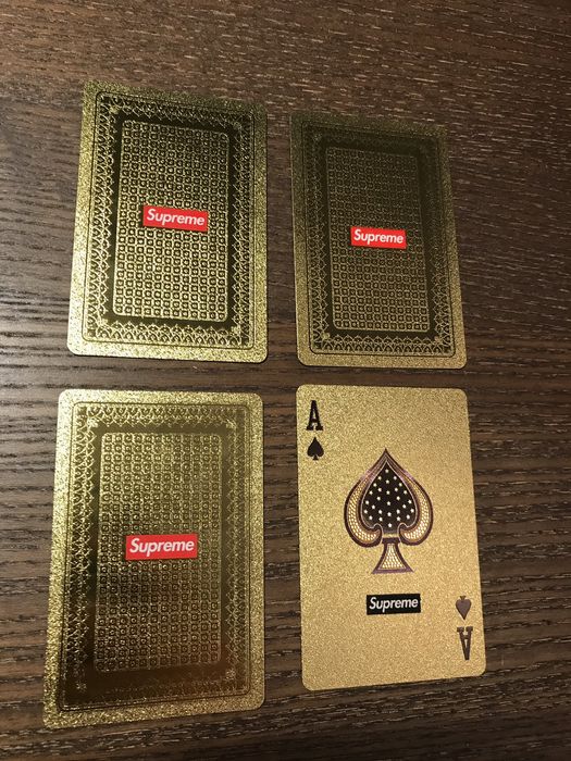 Supreme Supreme Foil Gold playing cards FW13 | Grailed