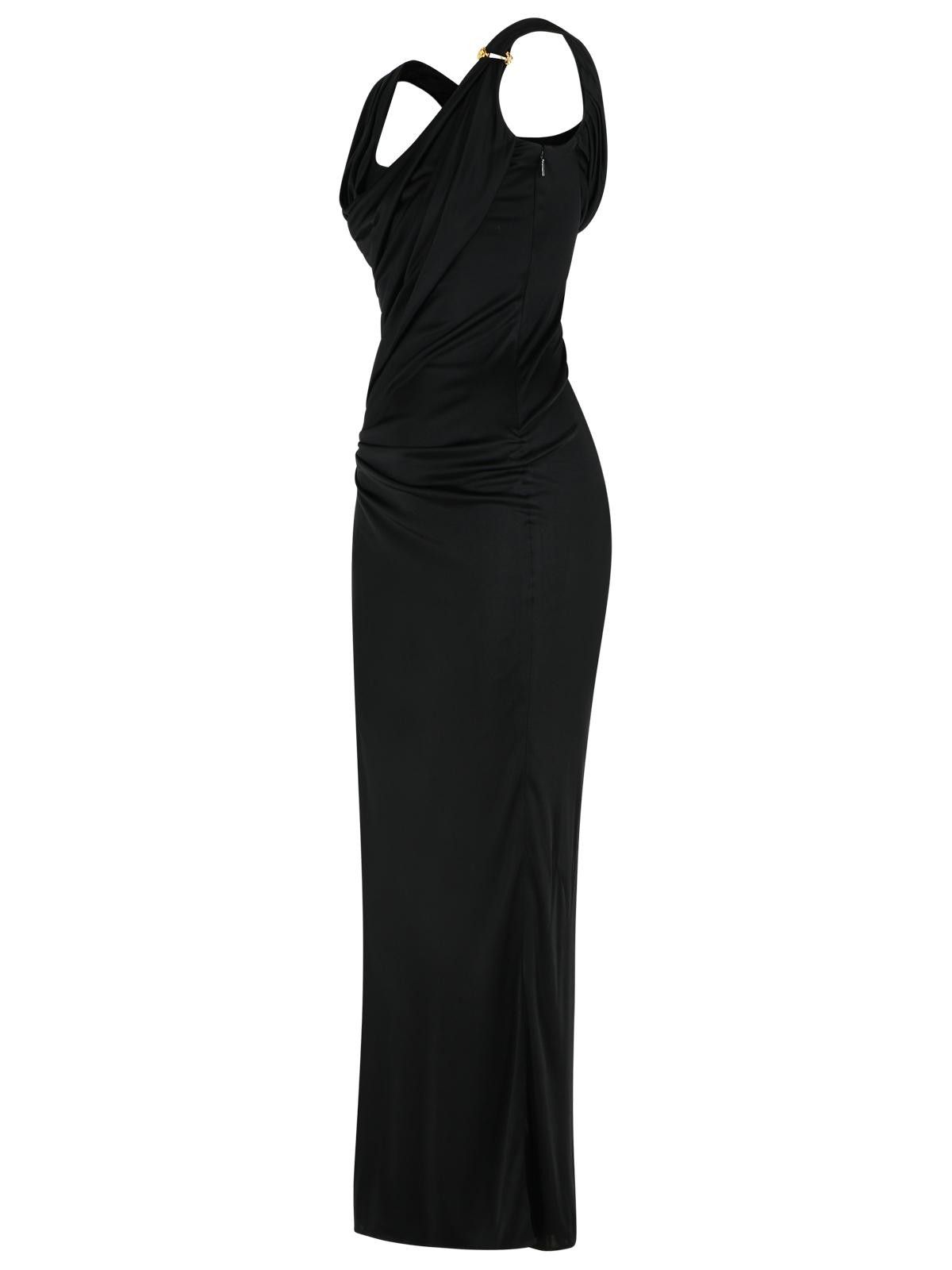 Versace VERSACE Black Viscose Dress Size S / US 4 / IT 40 - 2 Thumbnail