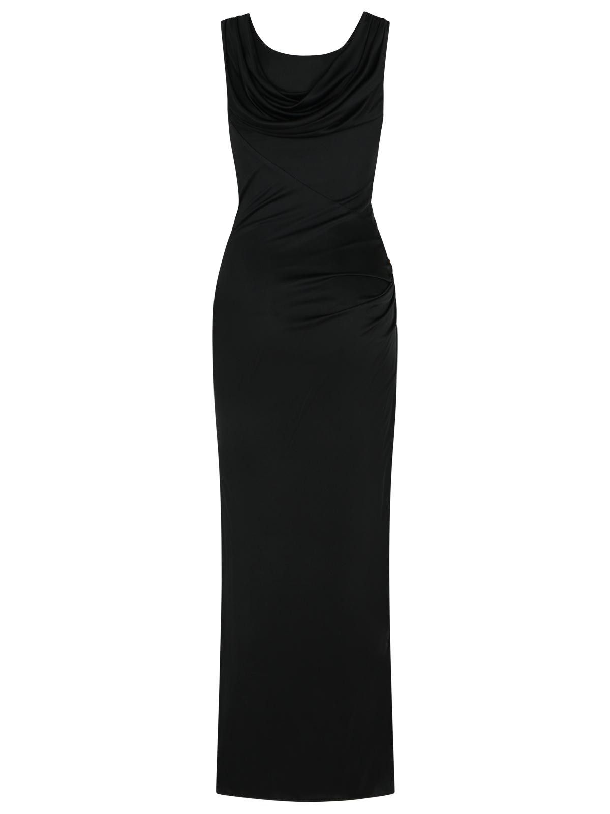 Versace VERSACE Black Viscose Dress Size S / US 4 / IT 40 - 3 Thumbnail