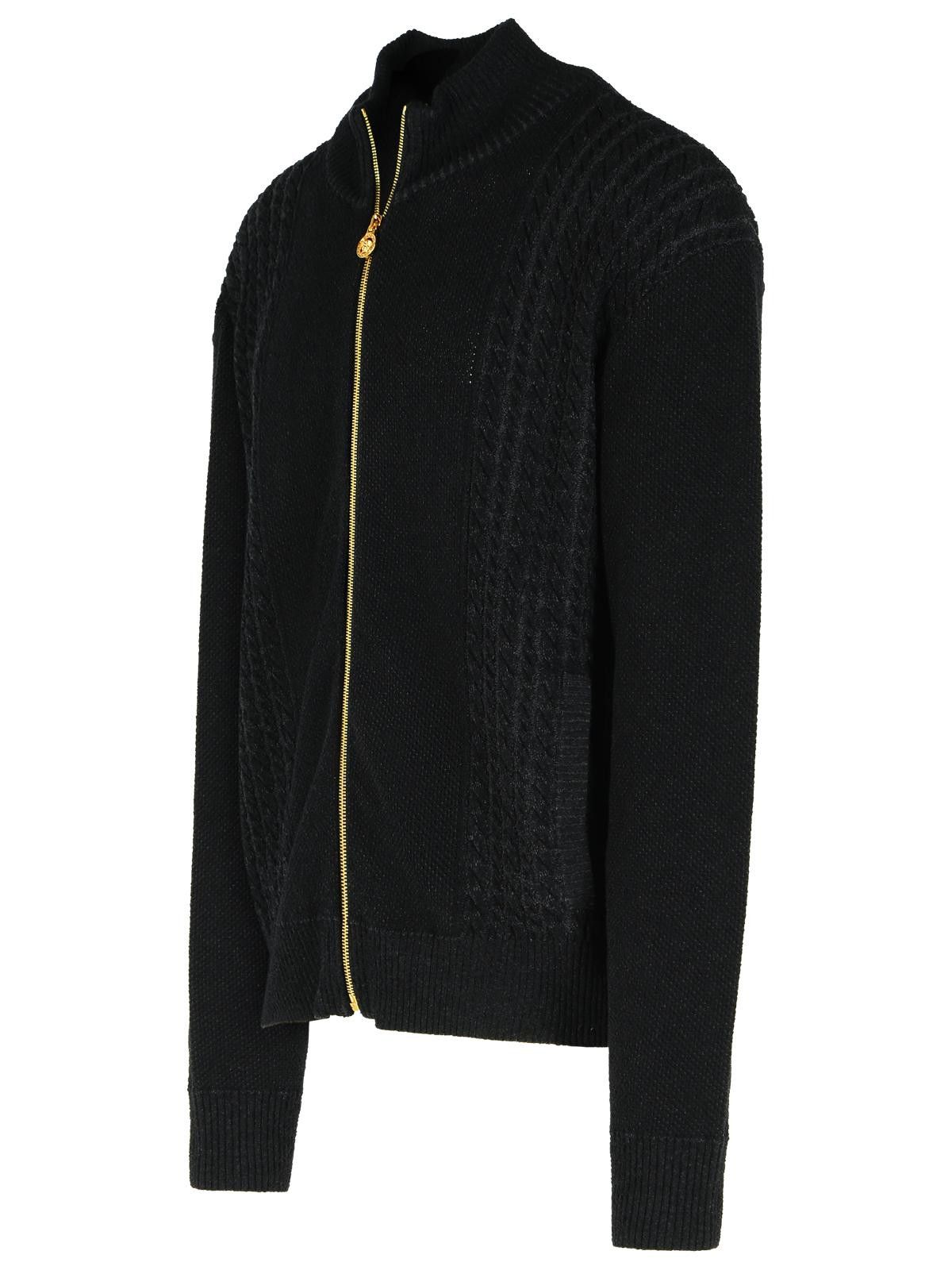 Versace VERSACE Black Cotton Blend Sweater Size US XL / EU 56 / 4 - 2 Thumbnail