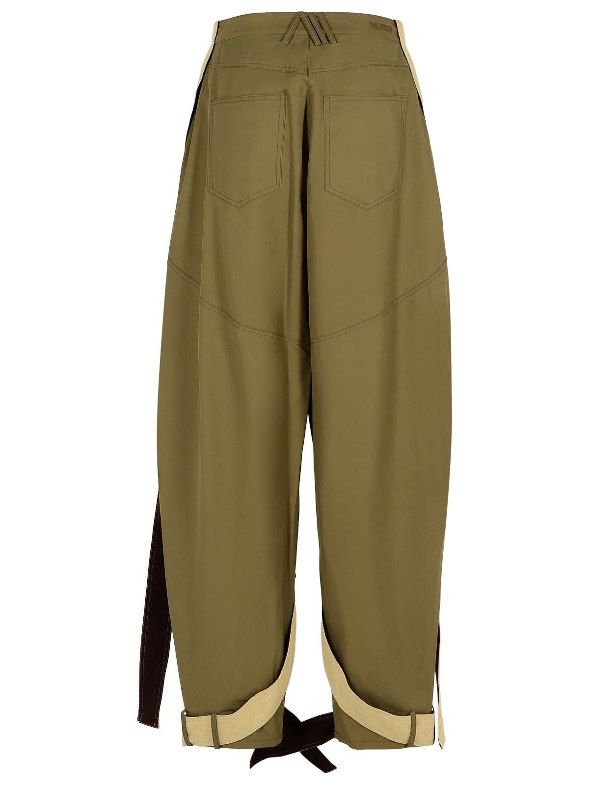 The Attico THE ATTICO Green Cotton Blend Pants Size 26" / US 2 / IT 38 - 3 Thumbnail