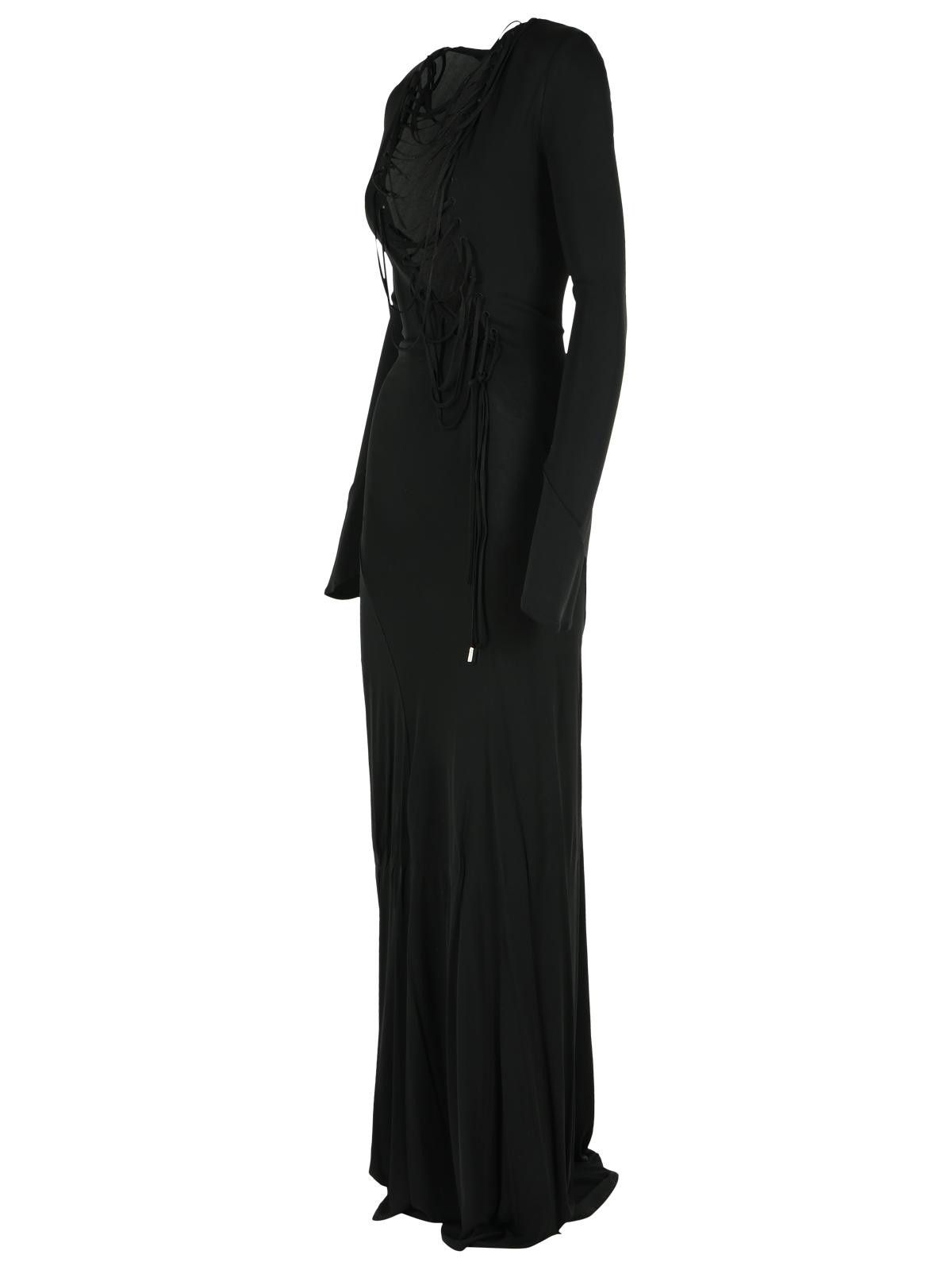 The Attico THE ATTICO Black Viscose Dress Size S / US 4 / IT 40 - 2 Thumbnail