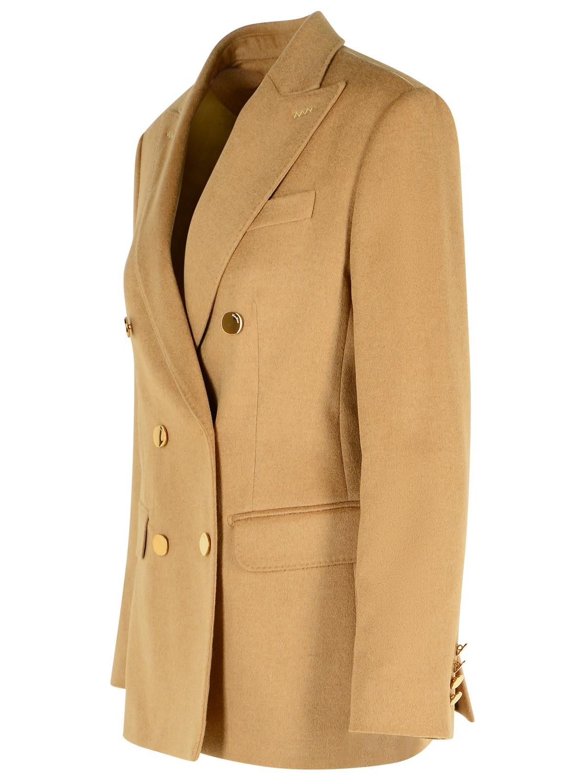 Max Mara MAX MARA 'Pesche' Beige Camel Blazer Size M / US 6-8 / IT 42-44 - 2 Thumbnail