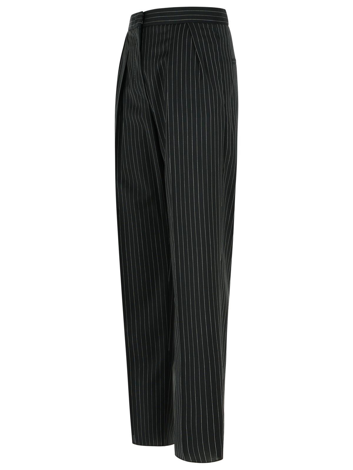 Max Mara MAX MARA 'Sesamo Carrot' Black Virgin Wool Tela Pants Size 27" / US 4 / IT 40 - 2 Thumbnail