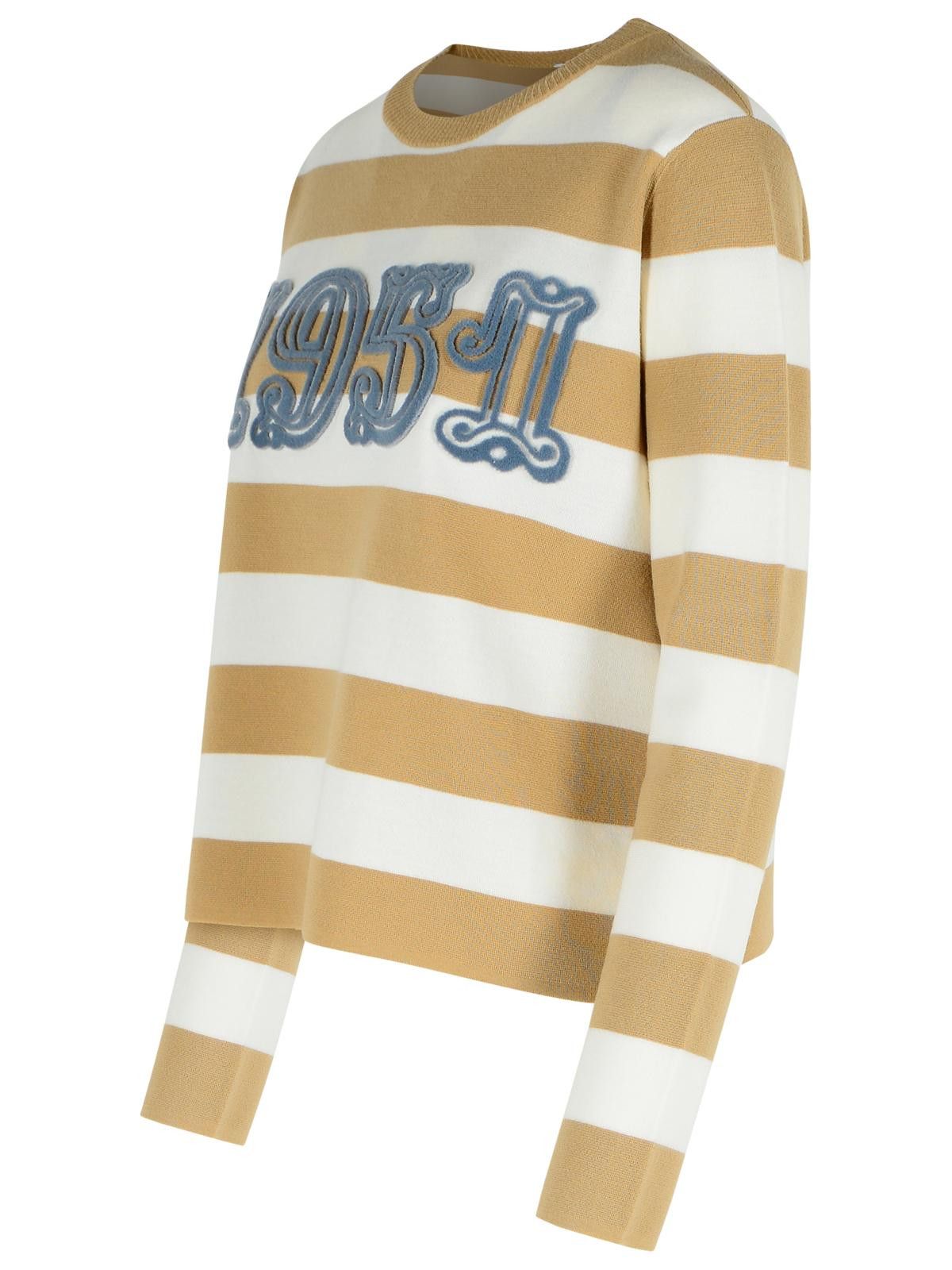 Max Mara MAX MARA 'Viterbo' Sand Virgin Wool Sweater Size M / US 6-8 / IT 42-44 - 2 Thumbnail