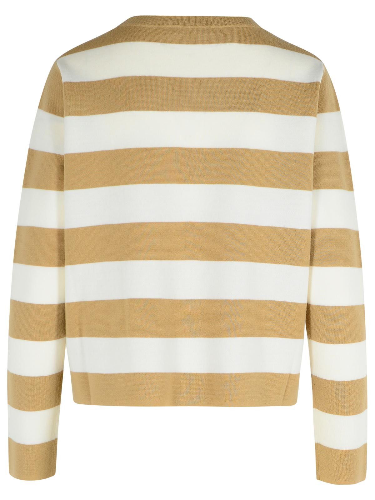 Max Mara MAX MARA 'Viterbo' Sand Virgin Wool Sweater Size S / US 4 / IT 40 - 3 Thumbnail