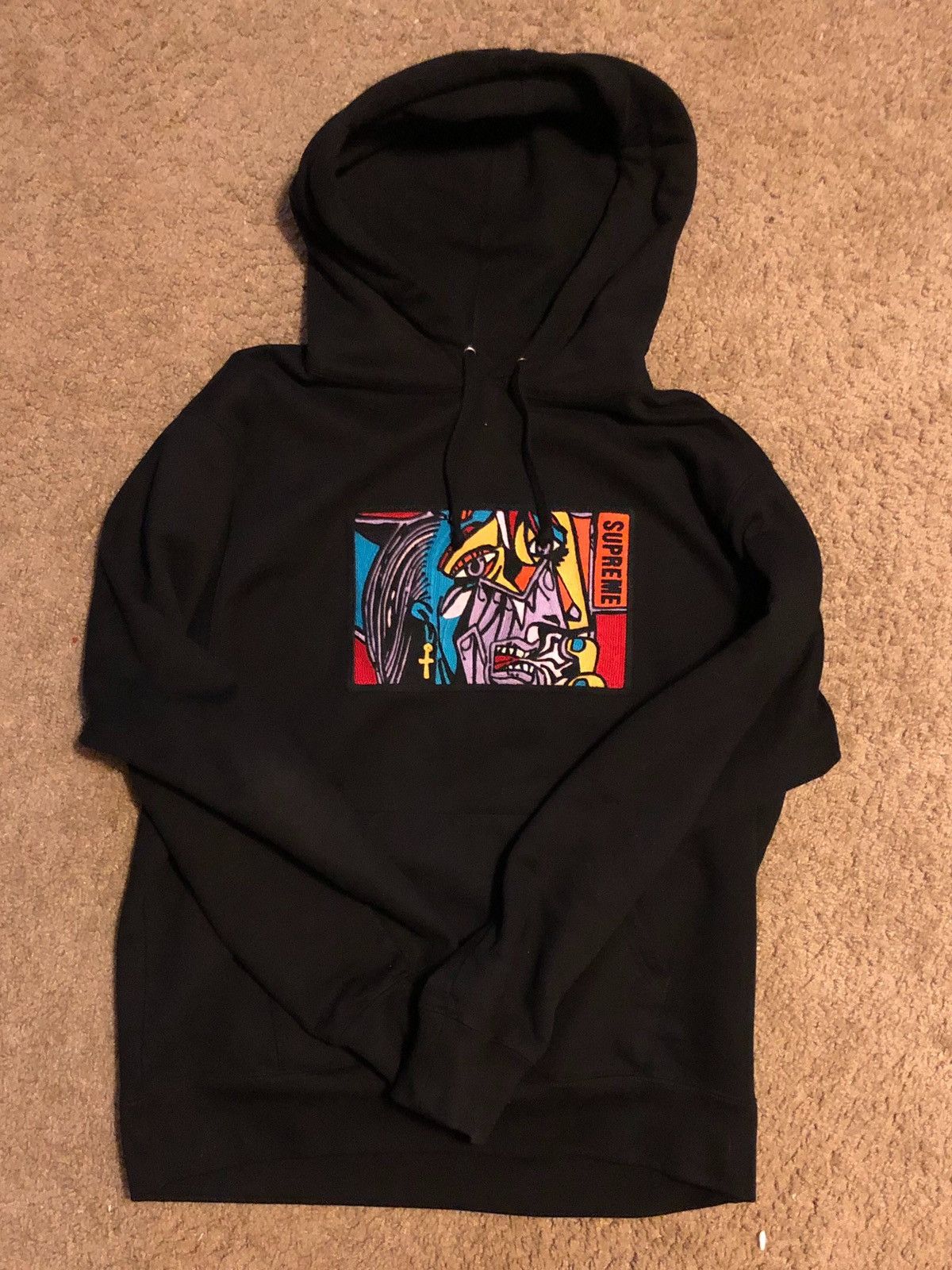 Supreme Supreme Chainstitch Picasso Hoodie | Grailed