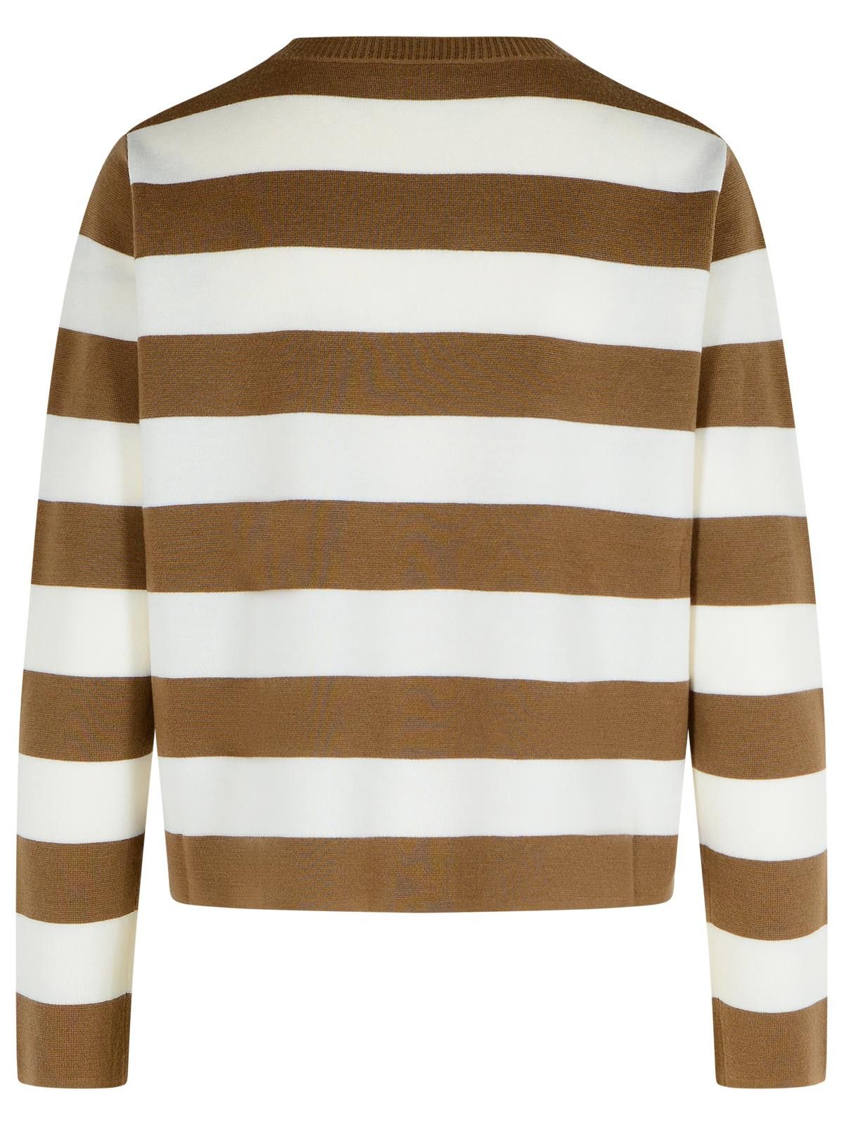 Max Mara MAX MARA 'Viterbo' Virgin Wool Hazelnut Sweater Size L / US 10 / IT 46 - 3 Thumbnail
