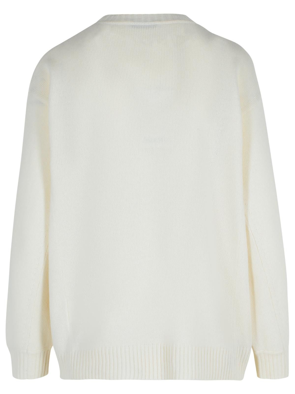 Max Mara MAX MARA Off-White Wool And Cashmere 'Fido' Sweater Size XS / US 0-2 / IT 36-38 - 3 Thumbnail
