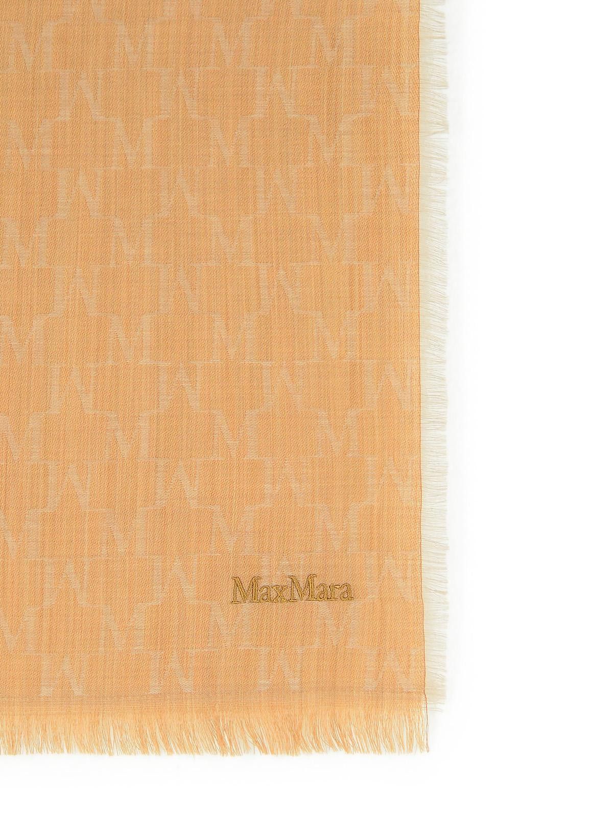 Max Mara MAX MARA 'Magico' Camel Virgin Wool Scarf Size ONE SIZE - 3 Thumbnail
