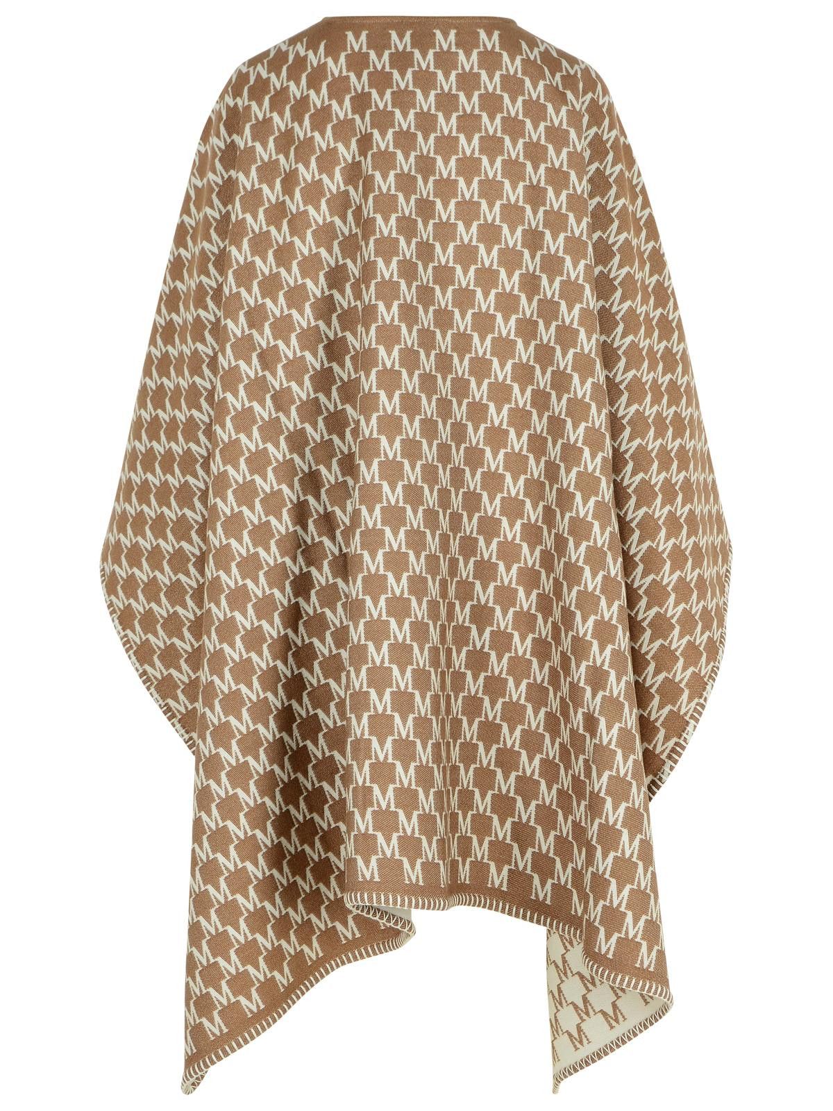 Max Mara MAX MARA 'Editti' Hood In Virgin Wool And Brown Cotton Size M / US 6-8 / IT 42-44 - 3 Thumbnail