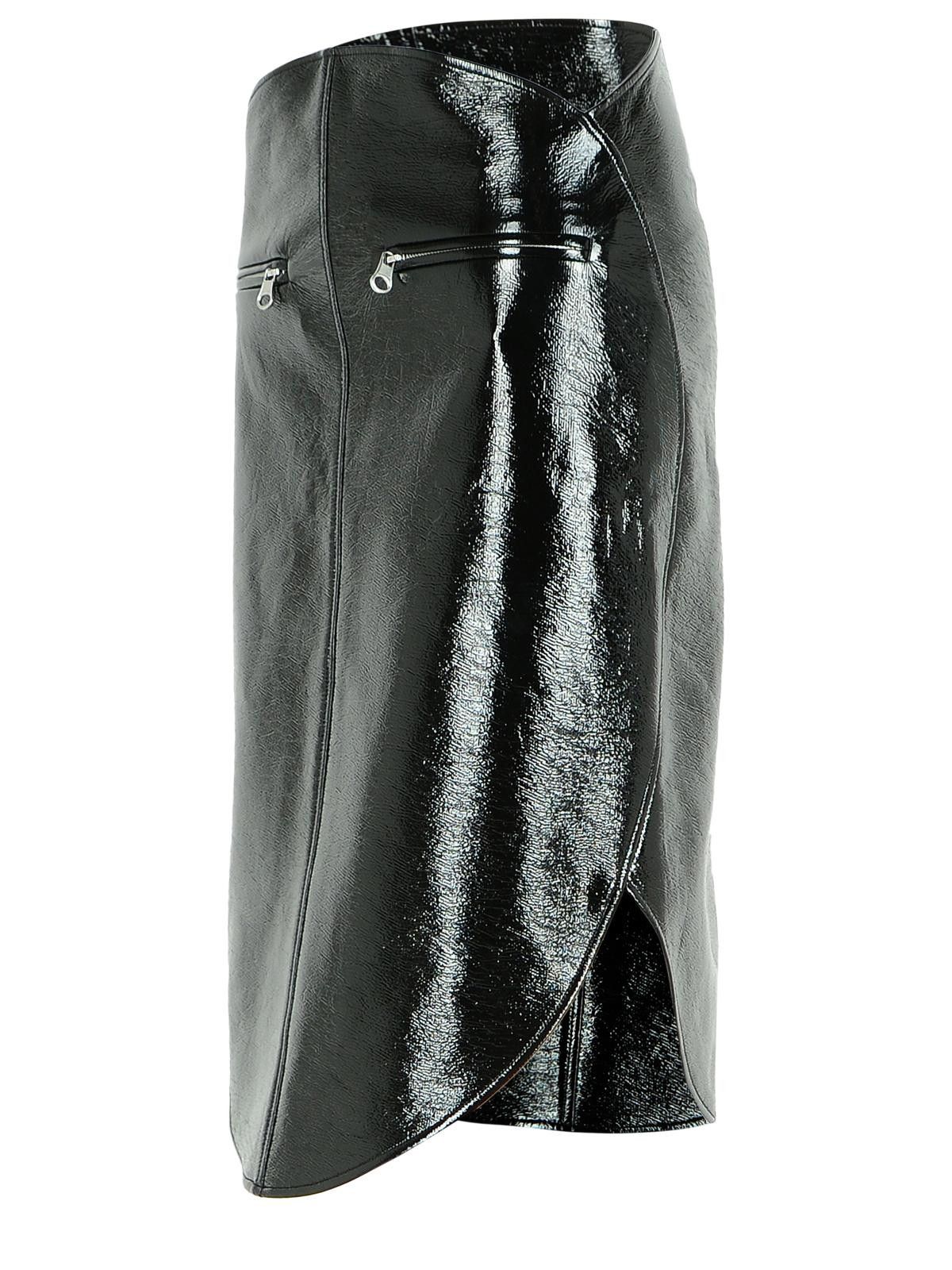 Courreges COURREGES Black Cotton Blend Skirt Size 27" / US 4 / IT 40 - 2 Thumbnail