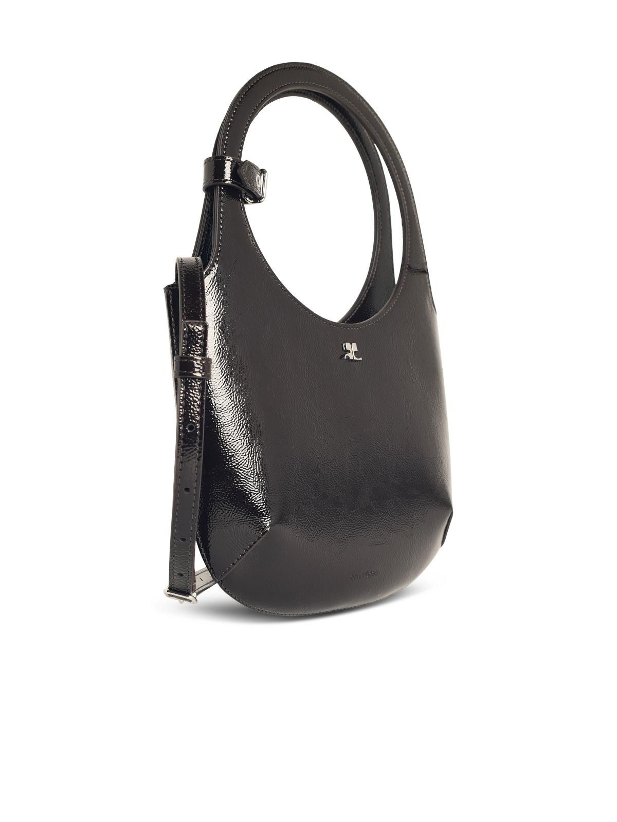 Courreges COURREGES 'Holy Naplack' Black Leather Bag Size ONE SIZE - 2 Thumbnail