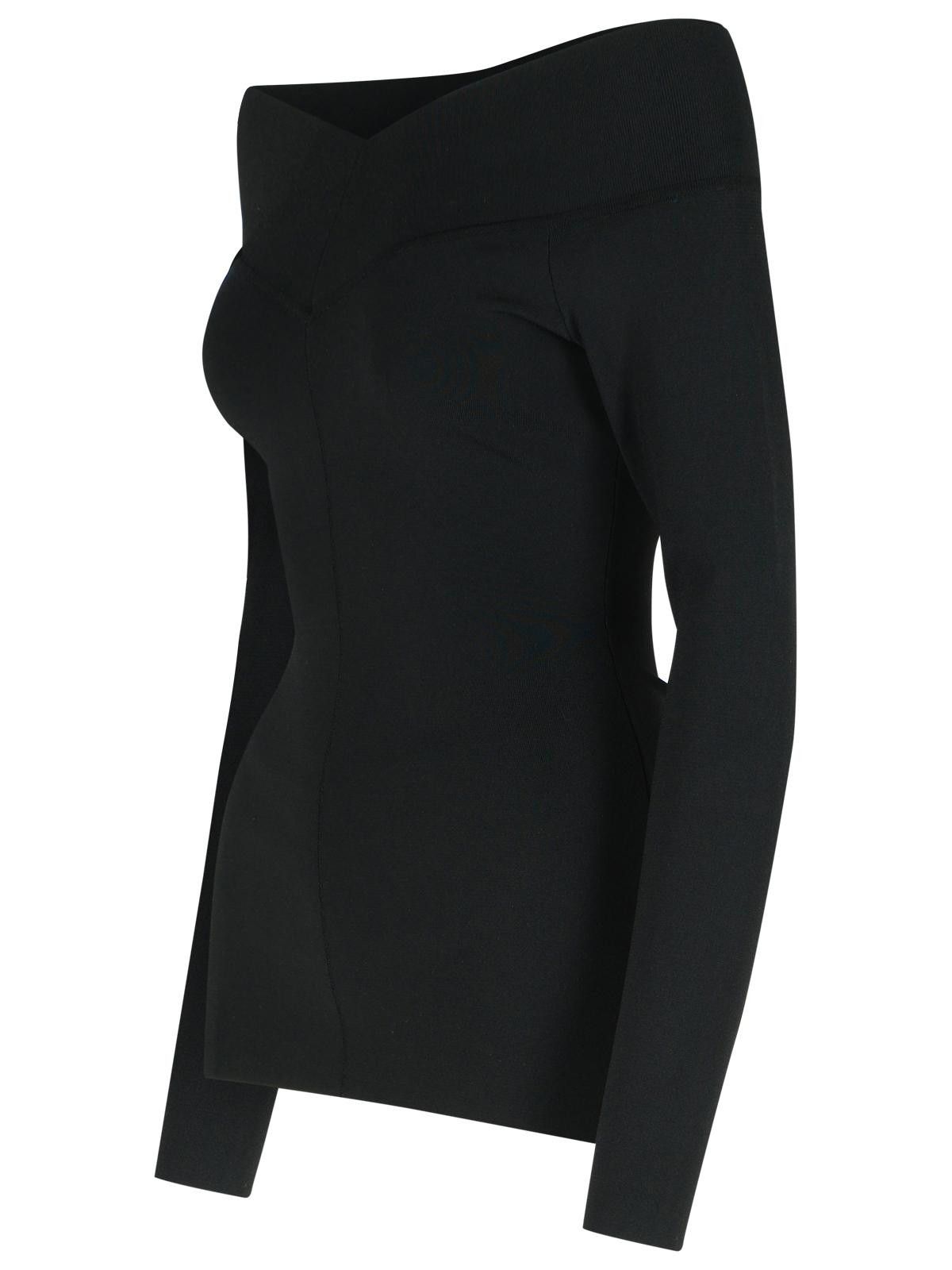 Stella McCartney STELLA McCARTNEY Black Viscose Blend Top Size M / US 6-8 / IT 42-44 - 2 Thumbnail
