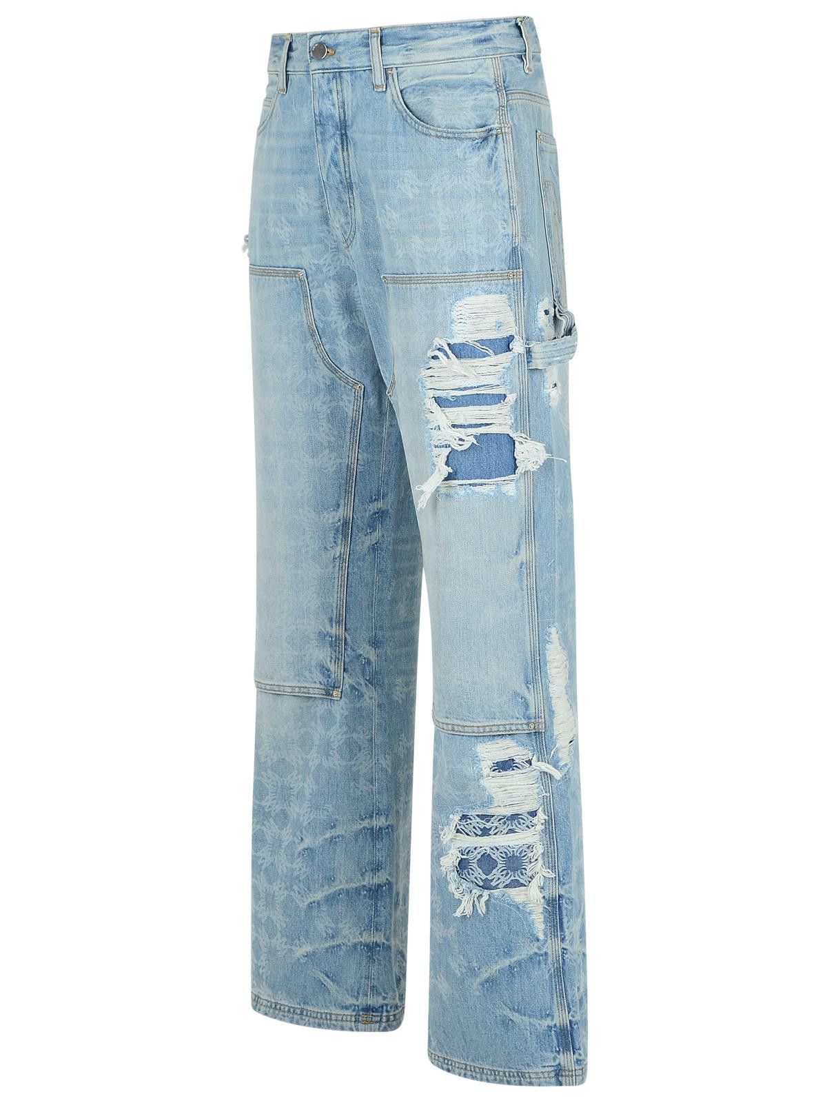 Amiri AMIRI 'Carpenter' Light Blue Cotton Jeans Size US 30 / EU 46 - 2 Thumbnail