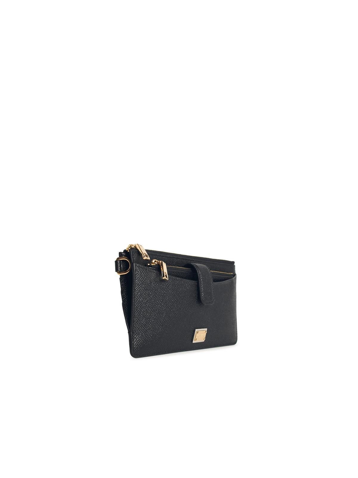 Dolce & Gabbana DOLCE & GABBANA Black Leather Cardholder Size ONE SIZE - 2 Thumbnail