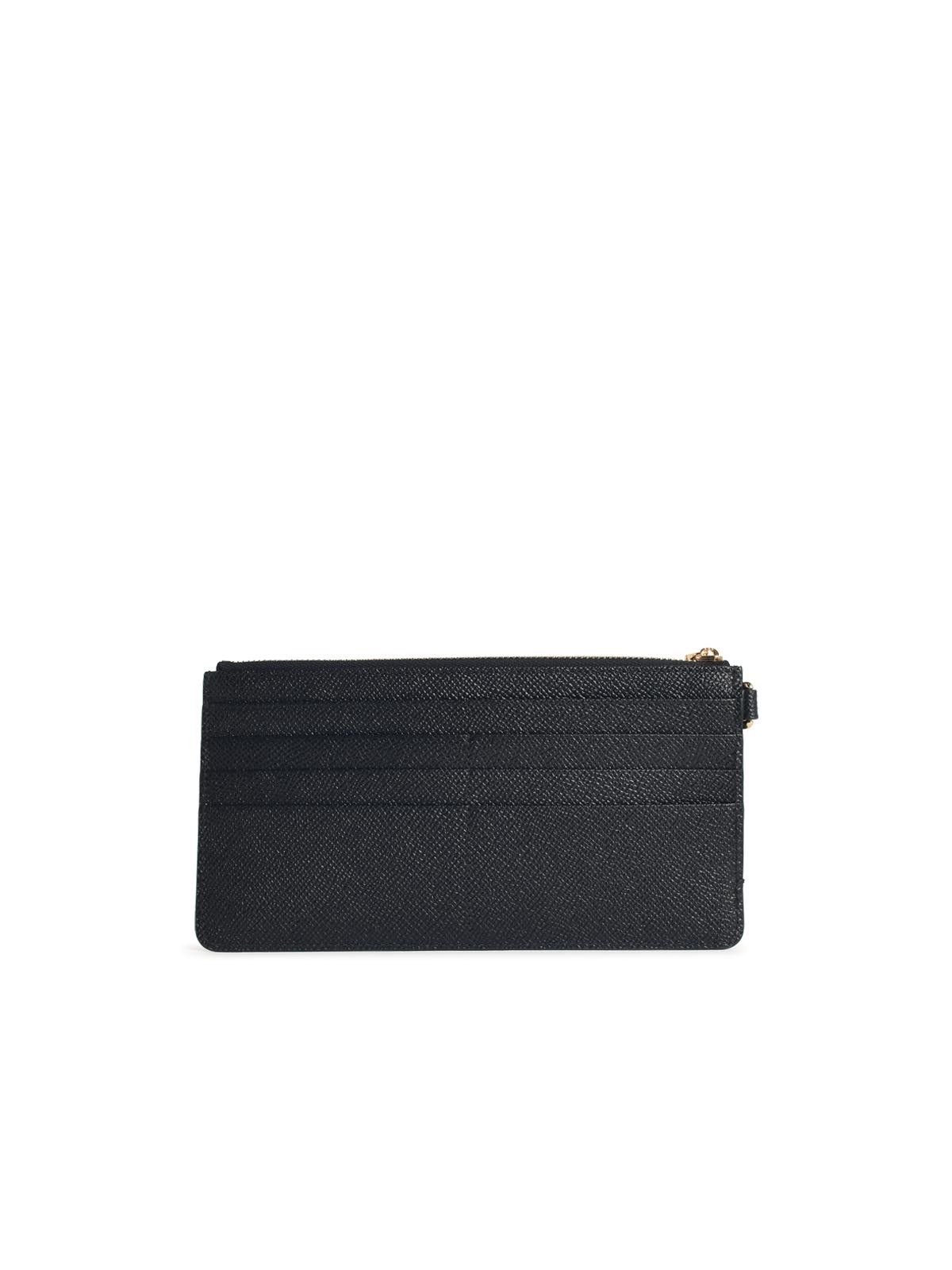 Dolce & Gabbana DOLCE & GABBANA Black Leather Cardholder Size ONE SIZE - 3 Thumbnail