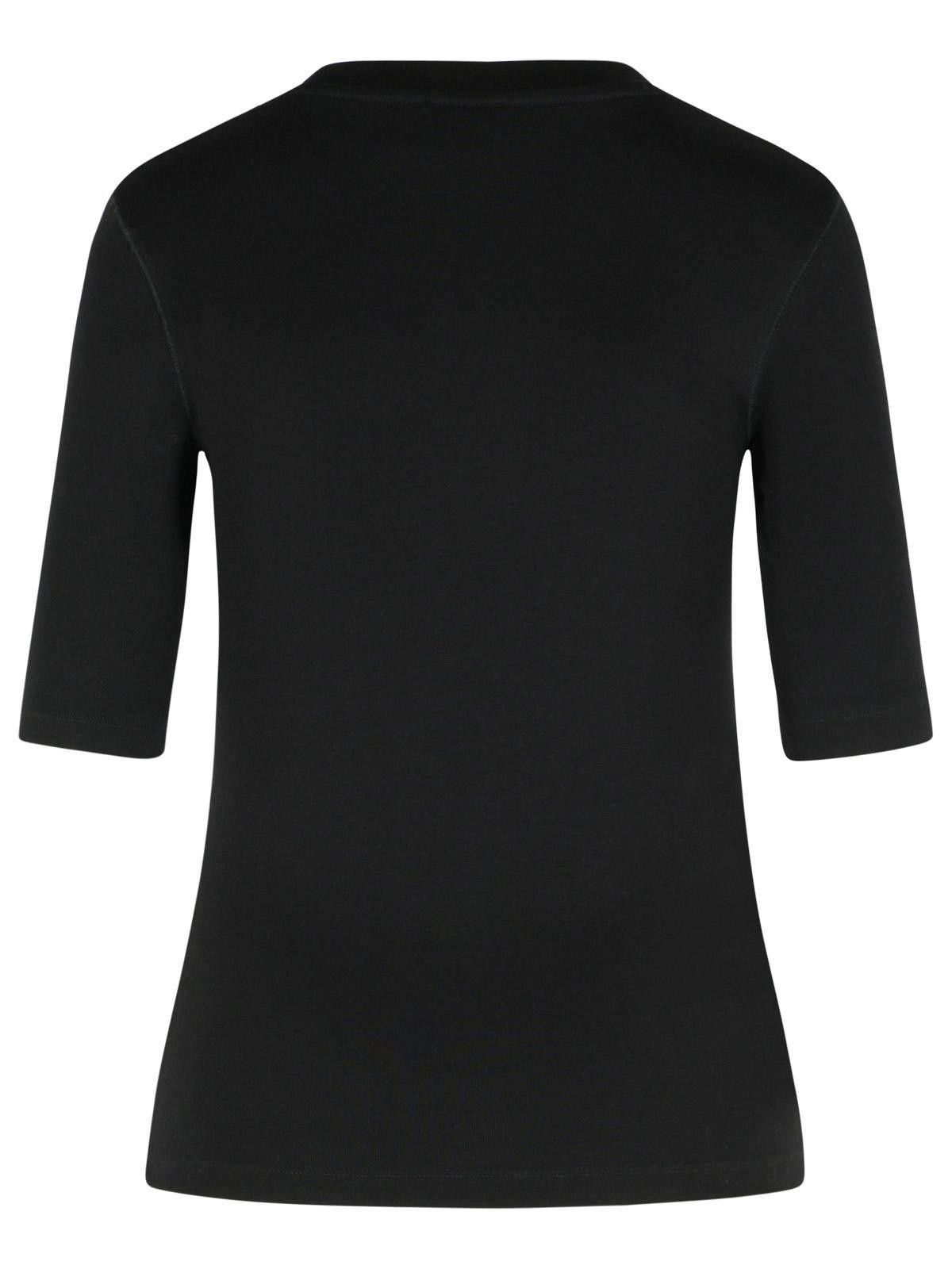 CLOSED CLOSED Black Cotton Blend T-Shirt Size M / US 6-8 / IT 42-44 - 3 Thumbnail