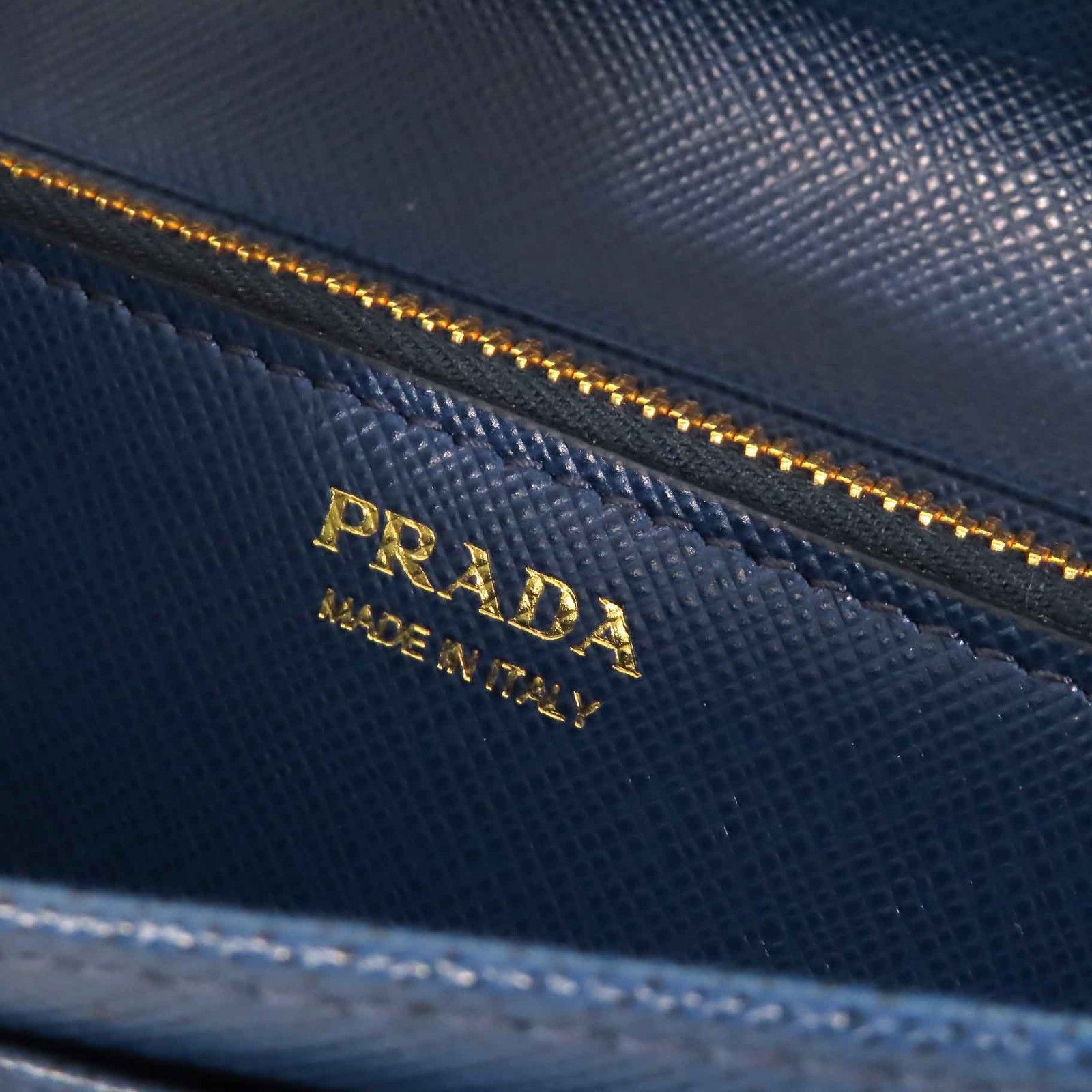 Prada Prada Prada Saffiano Triangolo Leather Wallet Leather Long Wallet Size ONE SIZE - 10 Thumbnail